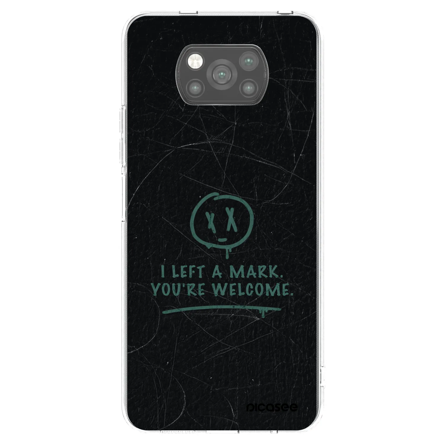 Picasee Μαύρη θήκη σιλικόνης για Xiaomi Poco X3 Pro - LEFT A MARK