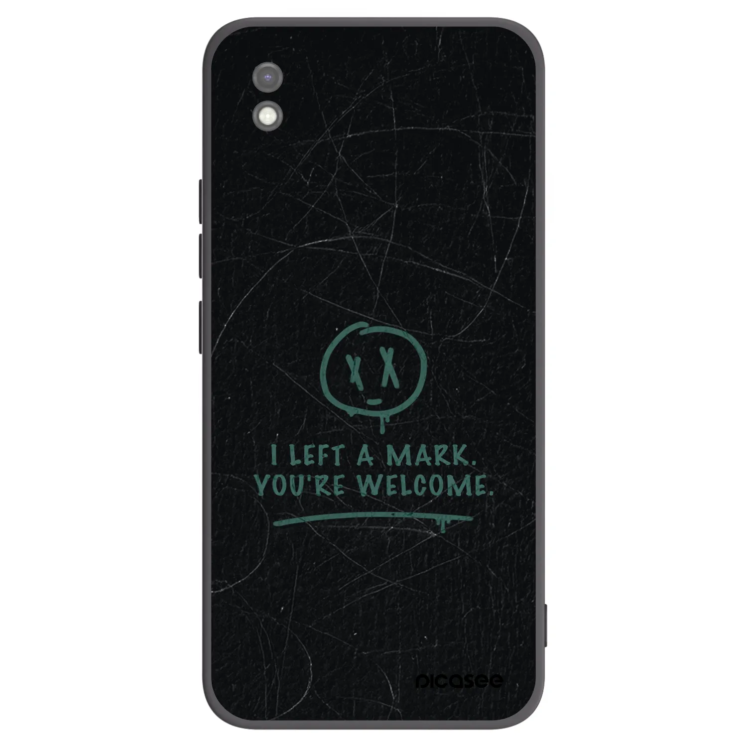 Picasee Μαύρη θήκη σιλικόνης για Xiaomi Redmi 9AT - LEFT A MARK