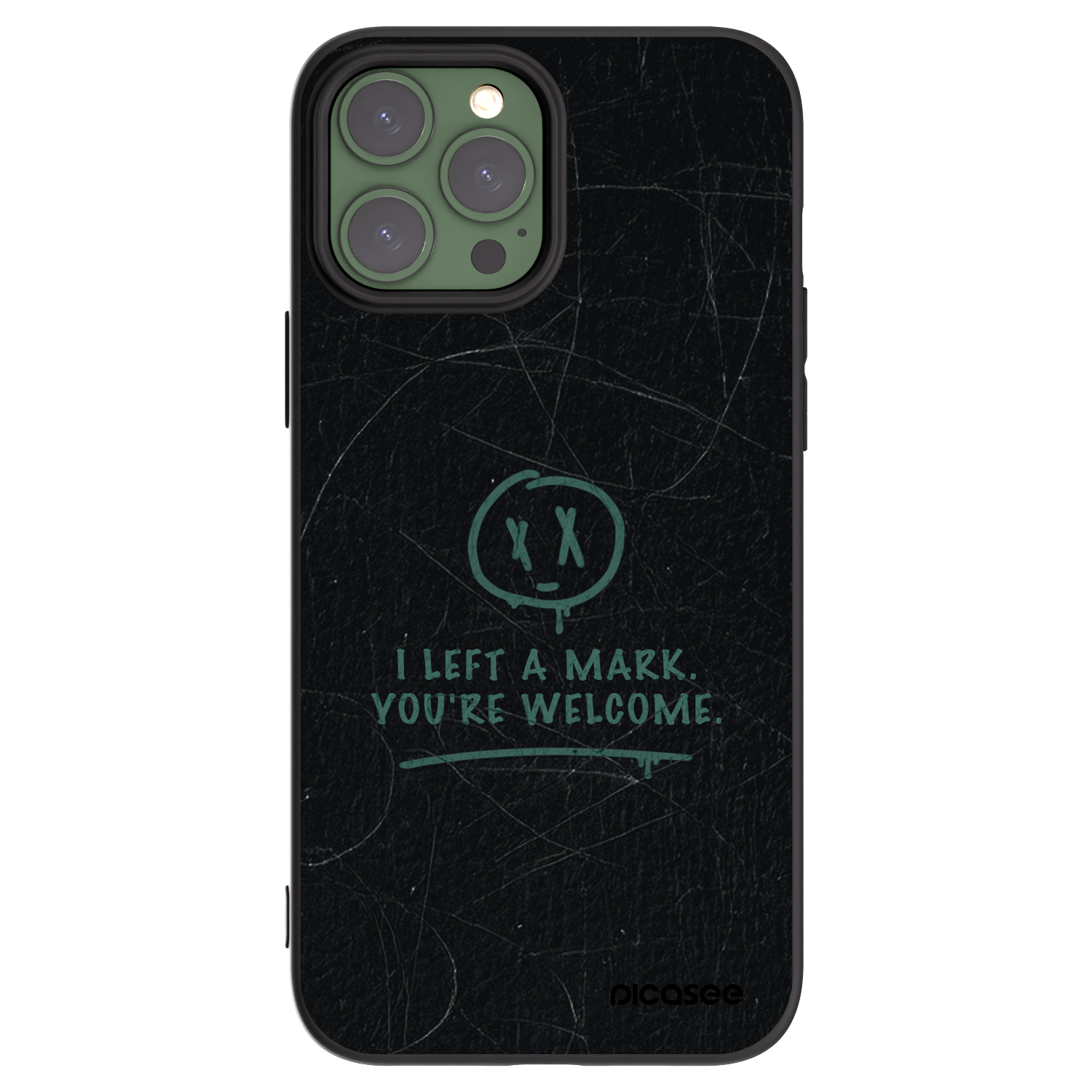 Picasee Μαύρη θήκη σιλικόνης για Apple iPhone 13 Pro Max - LEFT A MARK