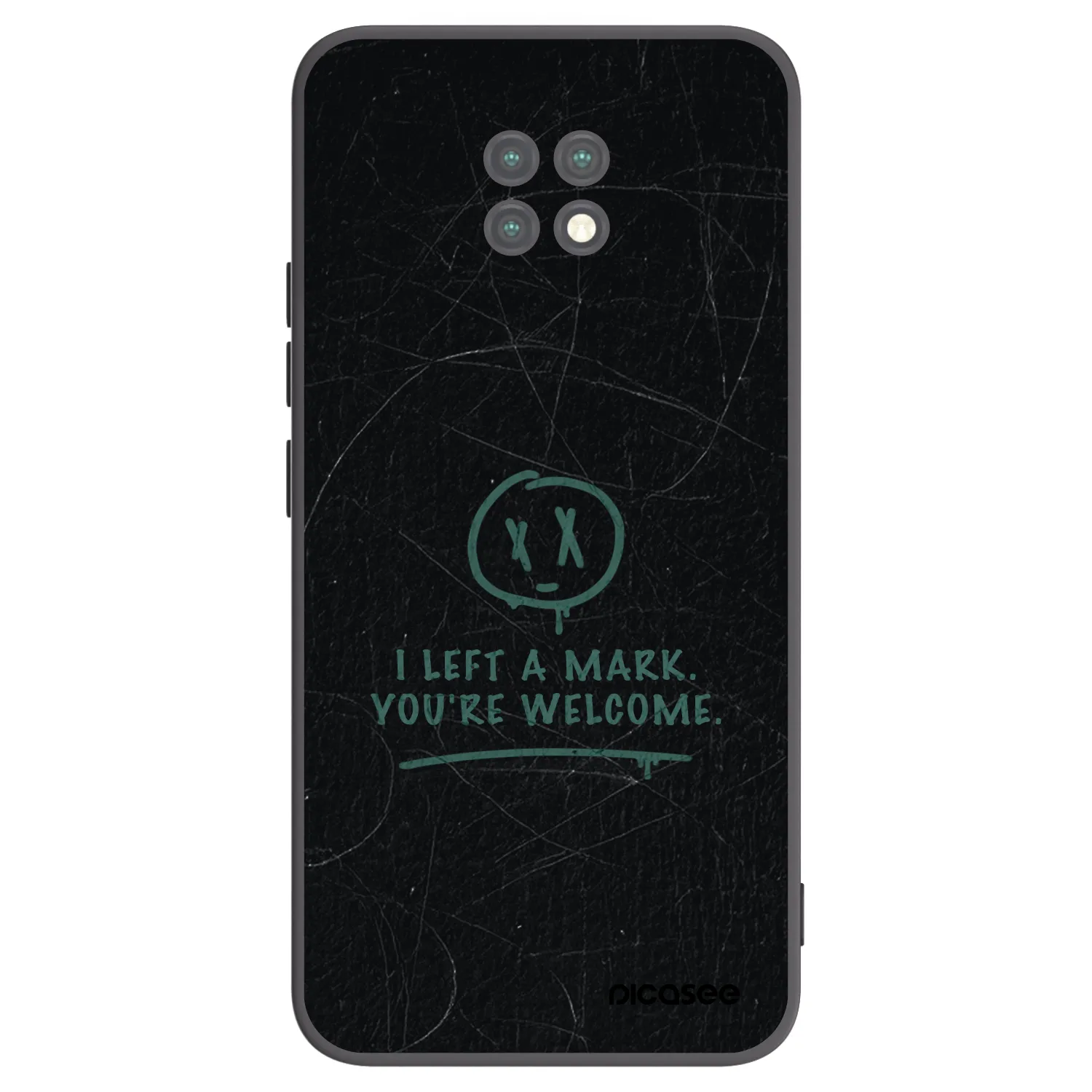 Picasee Μαύρη θήκη σιλικόνης για Xiaomi Redmi Note 9T - LEFT A MARK