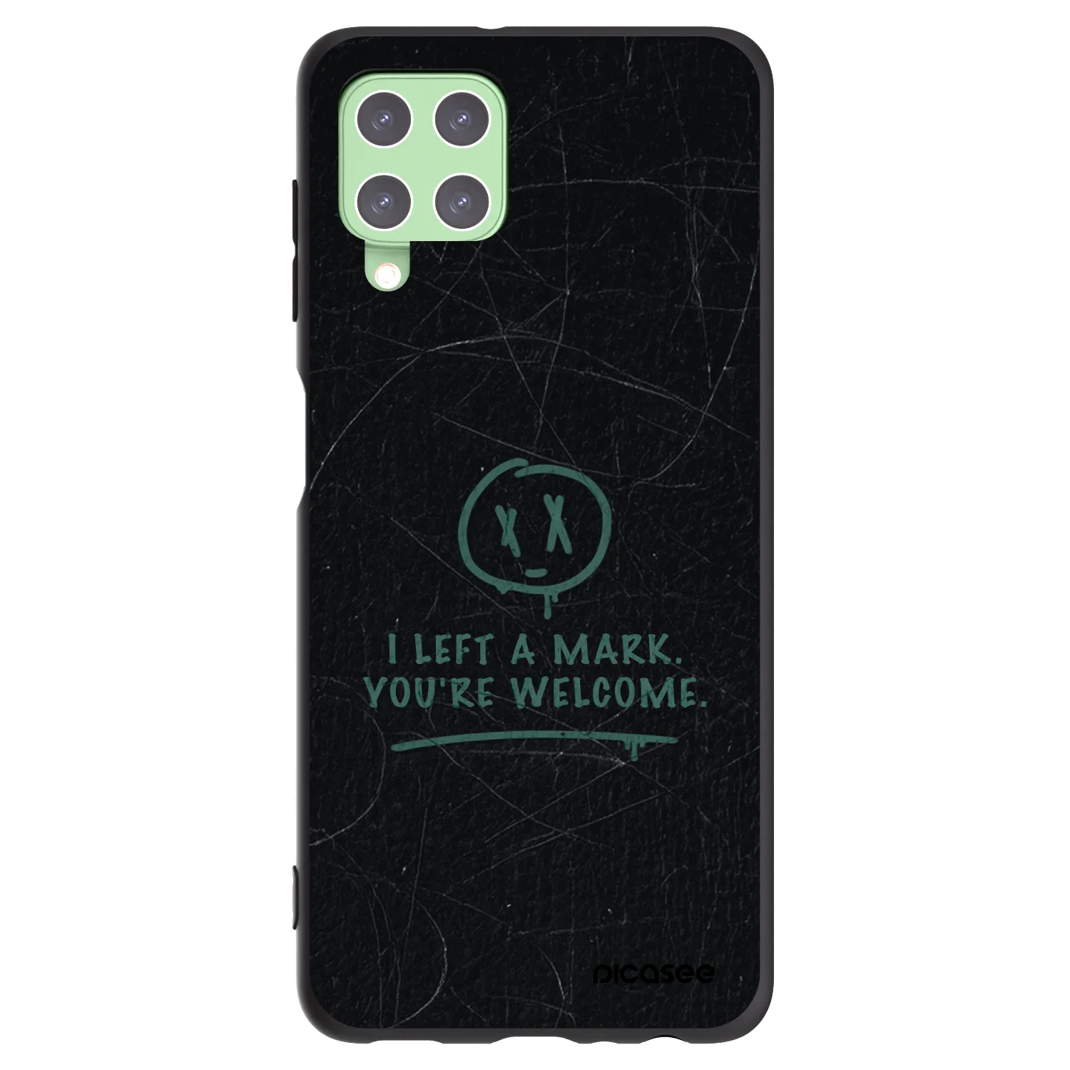 Picasee Μαύρη θήκη σιλικόνης για Samsung Galaxy A22 A225F 4G - LEFT A MARK