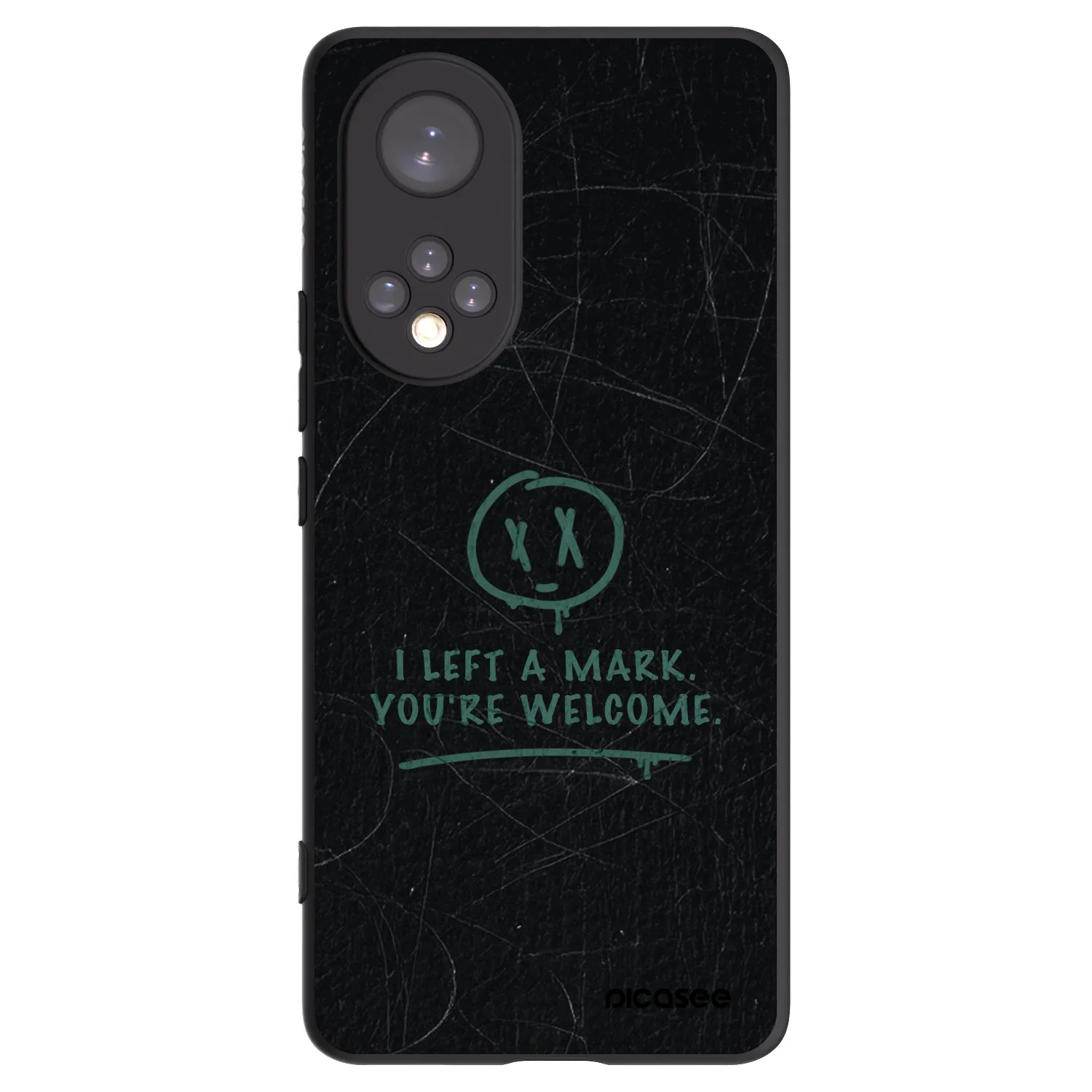 Picasee Μαύρη θήκη σιλικόνης για Honor 50 5G - LEFT A MARK