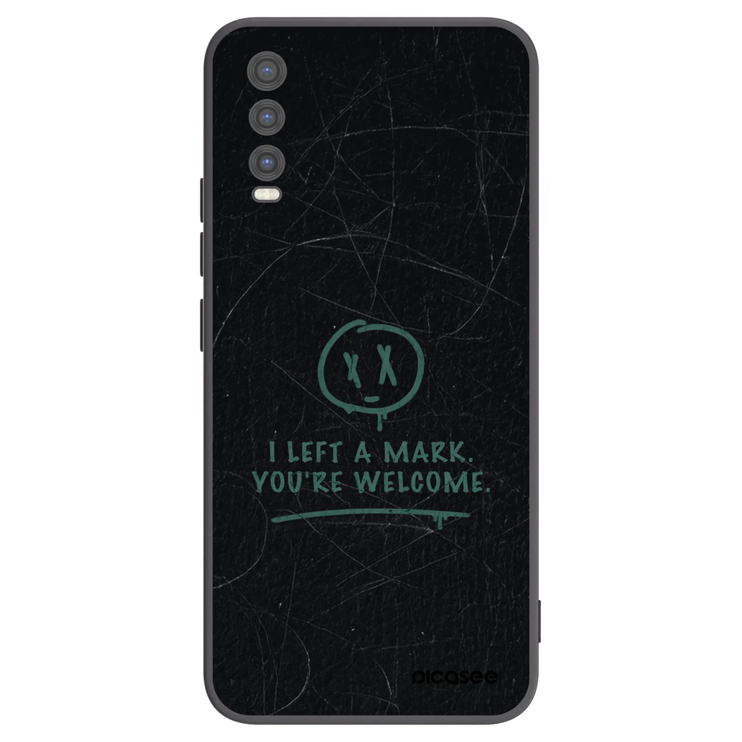 Picasee Μαύρη θήκη σιλικόνης για Vivo Y20s - LEFT A MARK