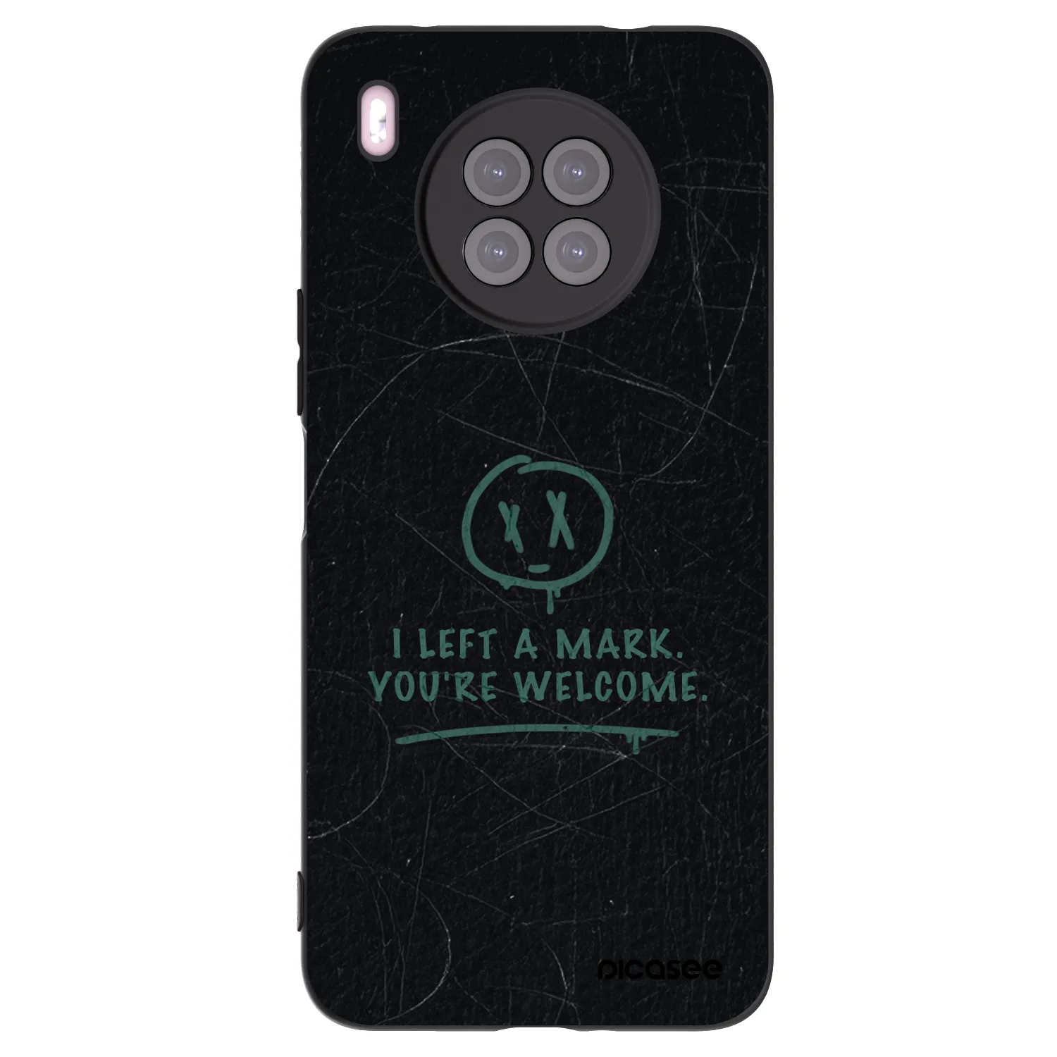 Picasee Μαύρη θήκη σιλικόνης για Huawei Nova 8i - LEFT A MARK