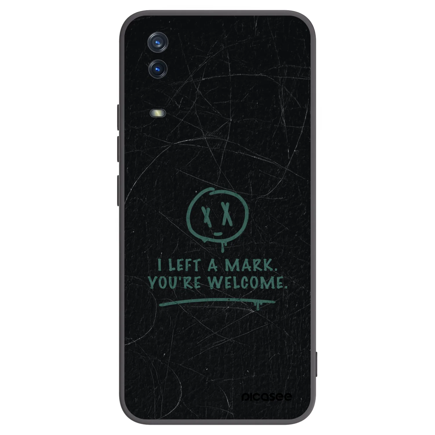Picasee Μαύρη θήκη σιλικόνης για Vivo Y11s - LEFT A MARK