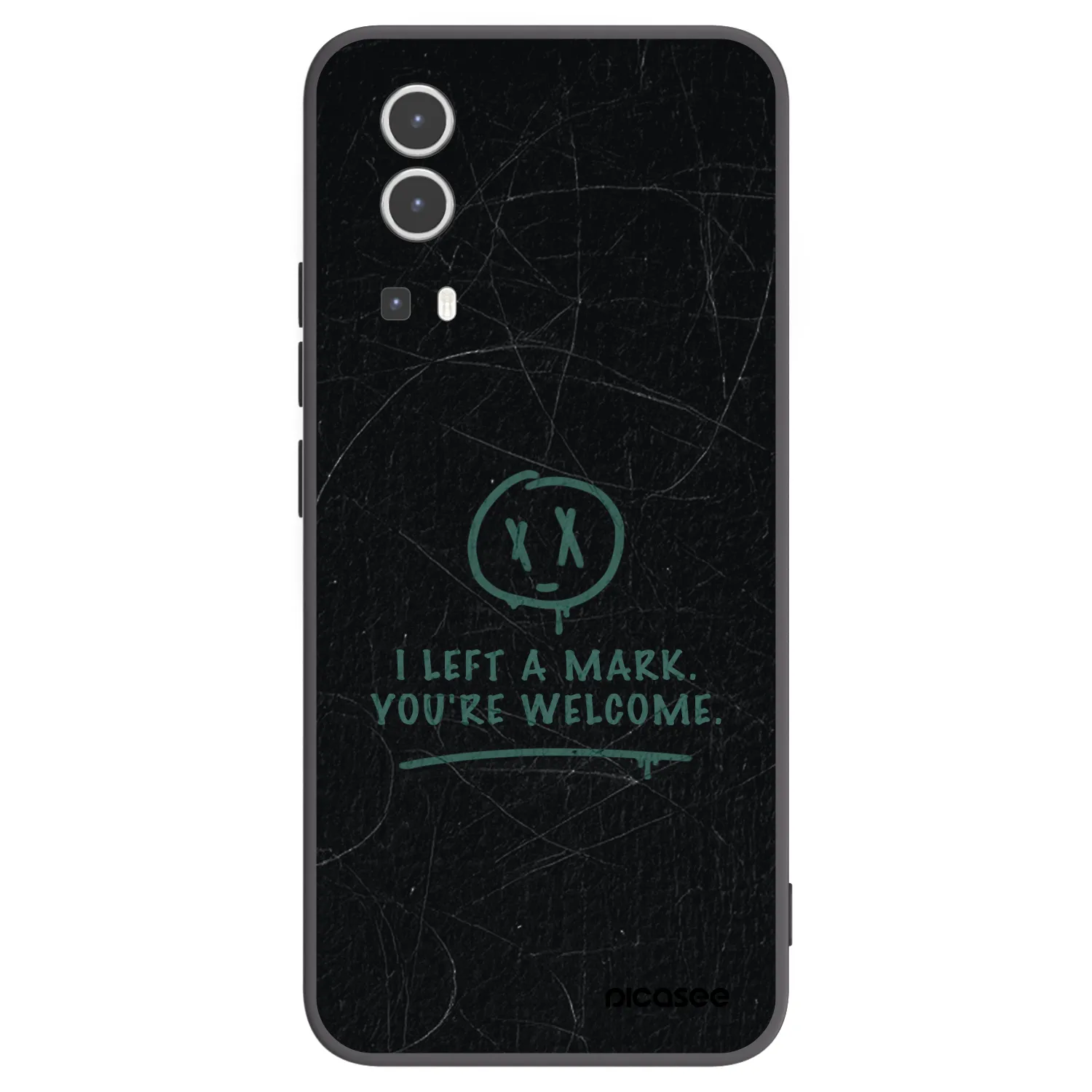 Picasee Μαύρη θήκη σιλικόνης για Vivo Y72 5G - LEFT A MARK