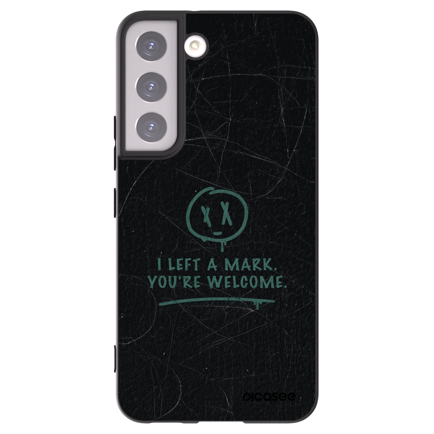 Picasee Μαύρη θήκη σιλικόνης για Samsung Galaxy S22 5G - LEFT A MARK