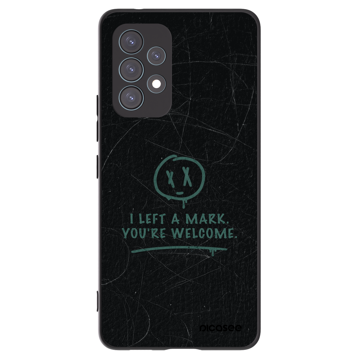 Picasee Μαύρη θήκη σιλικόνης για Samsung Galaxy A53 5G A536 - LEFT A MARK