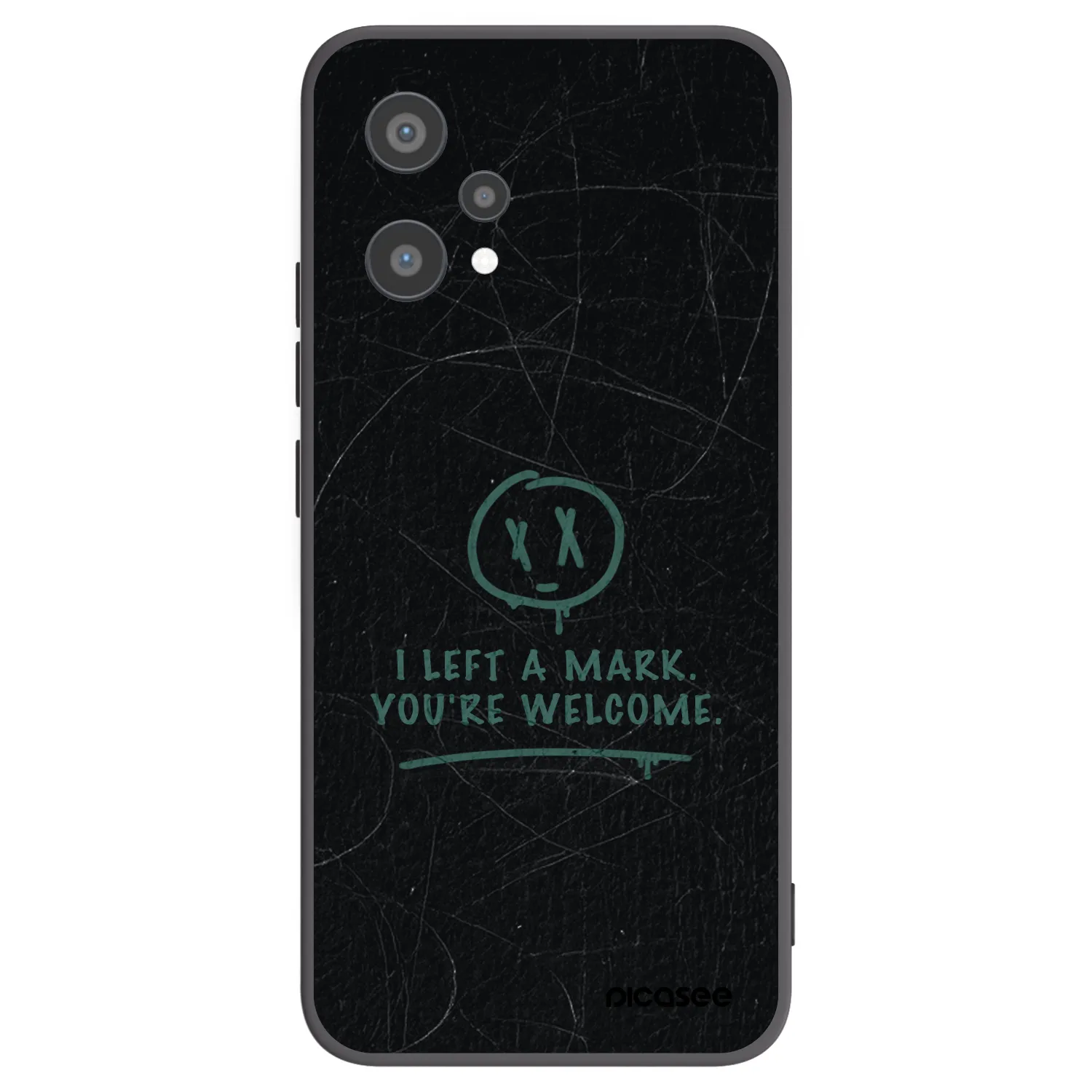 Picasee Μαύρη θήκη σιλικόνης για Realme 9 Pro 5G - LEFT A MARK