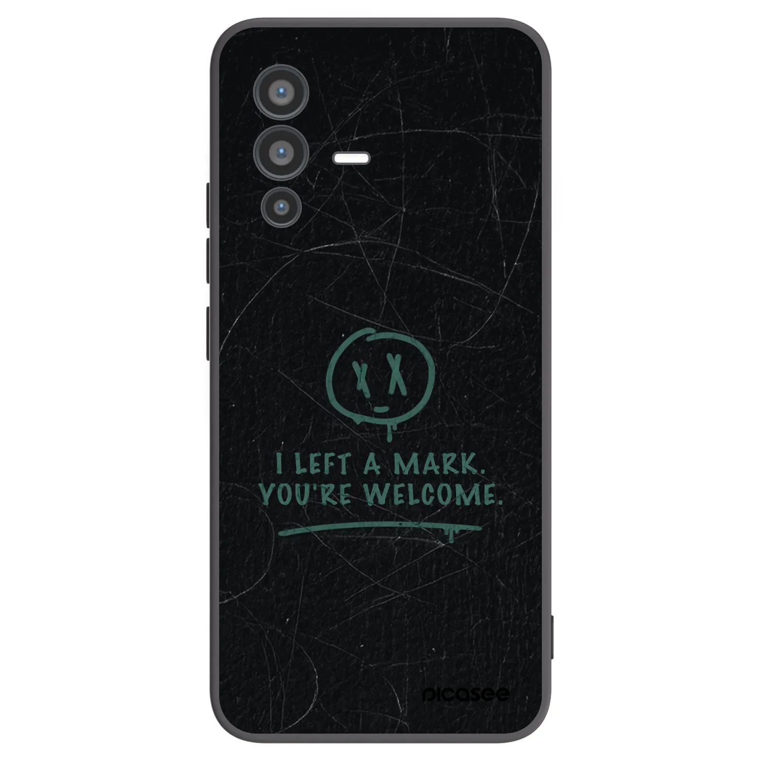 Picasee Μαύρη θήκη σιλικόνης για Vivo V23 5G - LEFT A MARK
