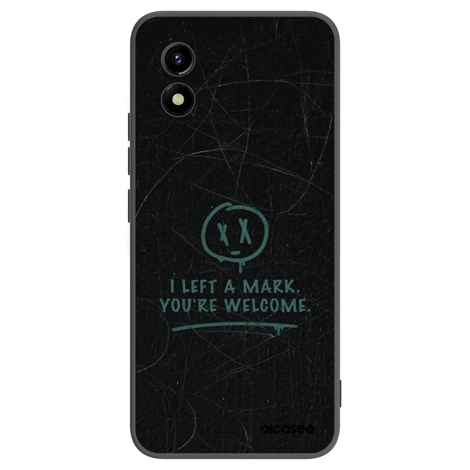 Picasee Μαύρη θήκη σιλικόνης για Vivo Y01 - LEFT A MARK