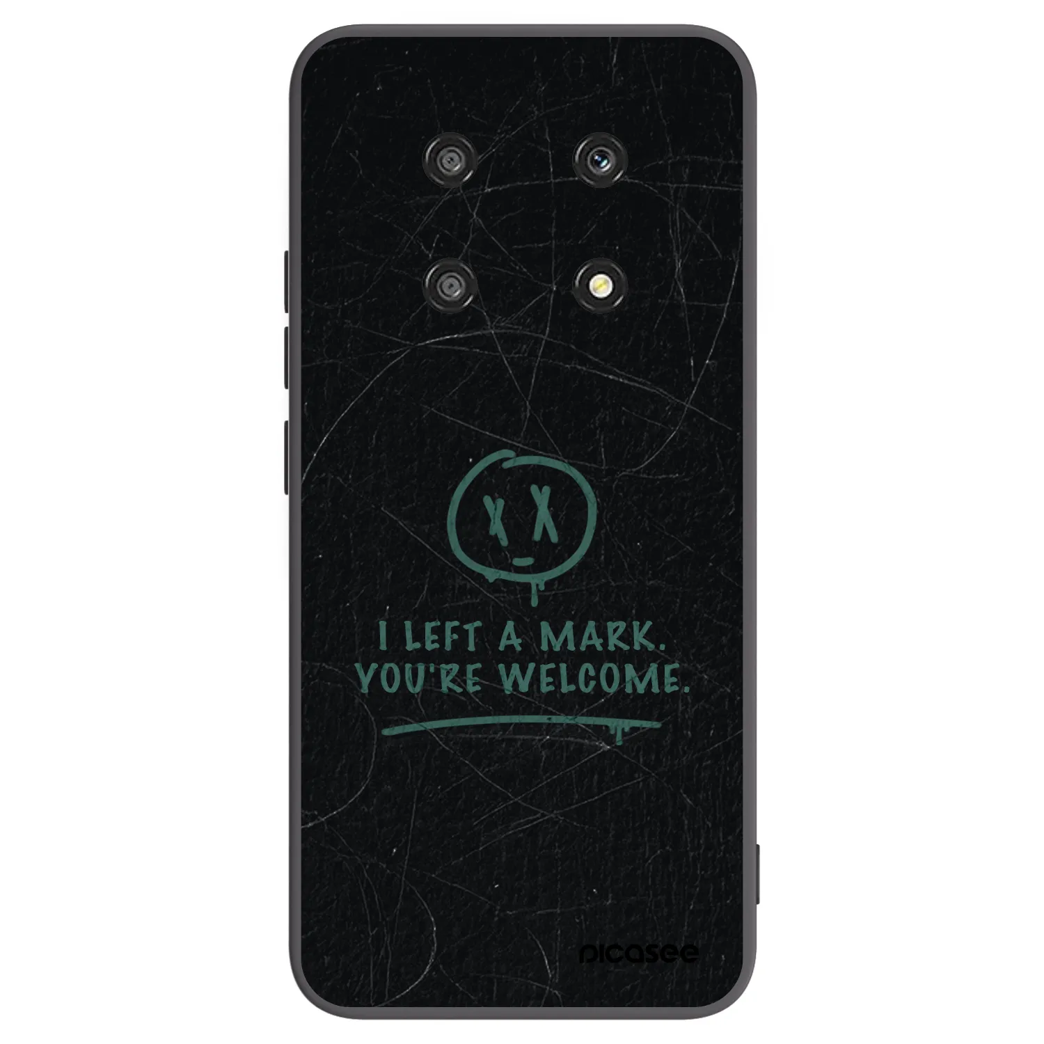 Picasee Μαύρη θήκη σιλικόνης για Honor Magic4 Lite 5G - LEFT A MARK
