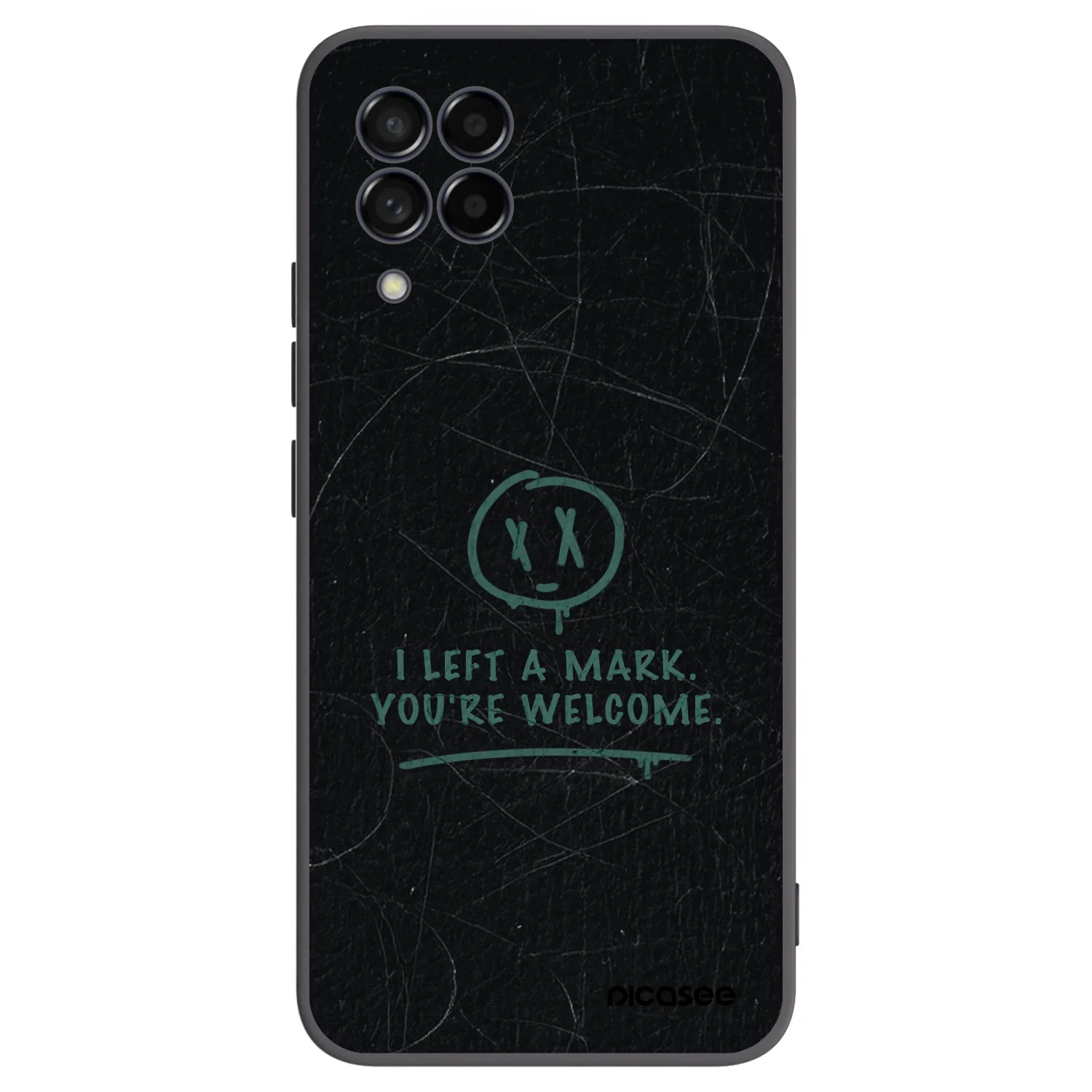 Picasee Μαύρη θήκη σιλικόνης για Samsung Galaxy M53 5G - LEFT A MARK