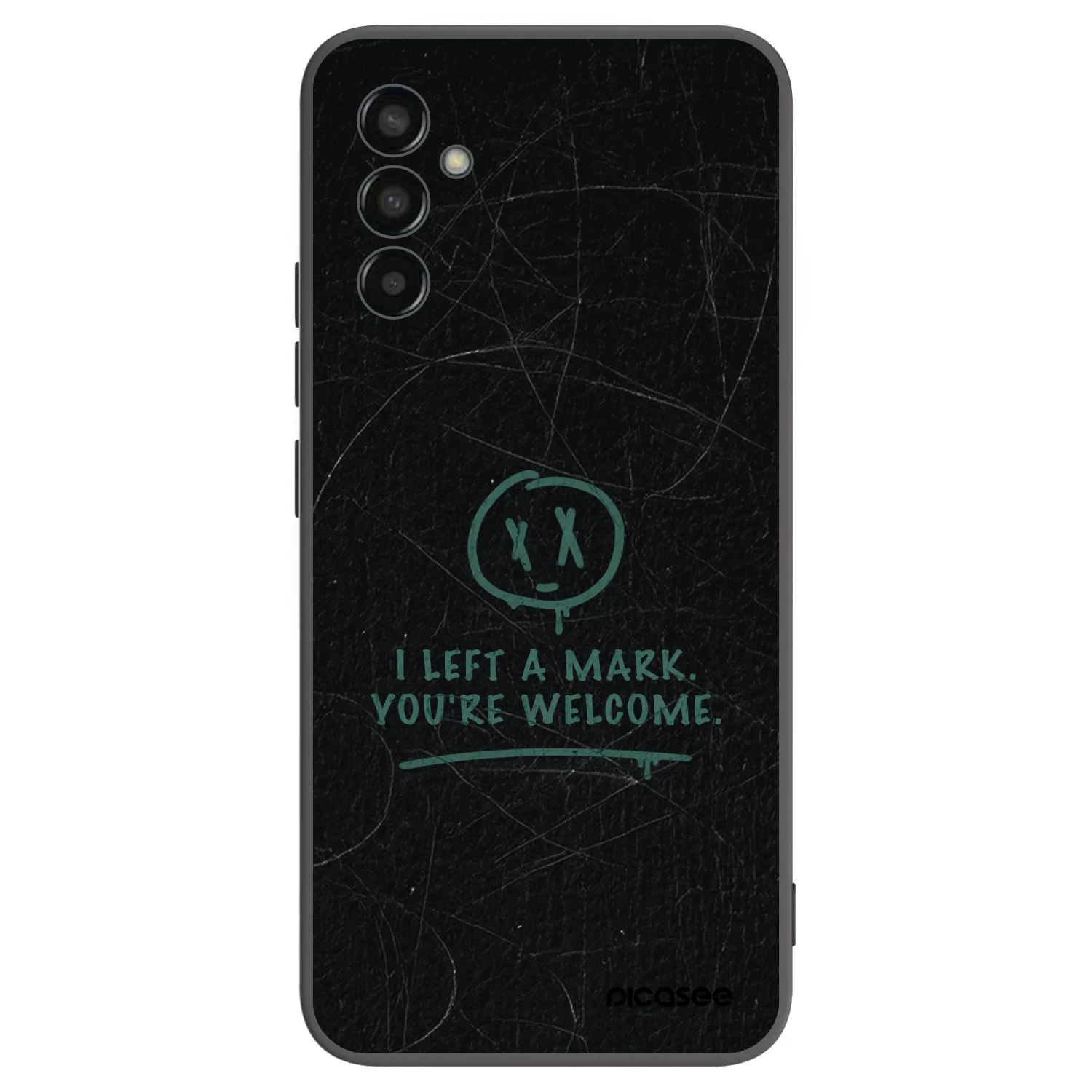Picasee Μαύρη θήκη σιλικόνης για Samsung Galaxy M13 M135F - LEFT A MARK