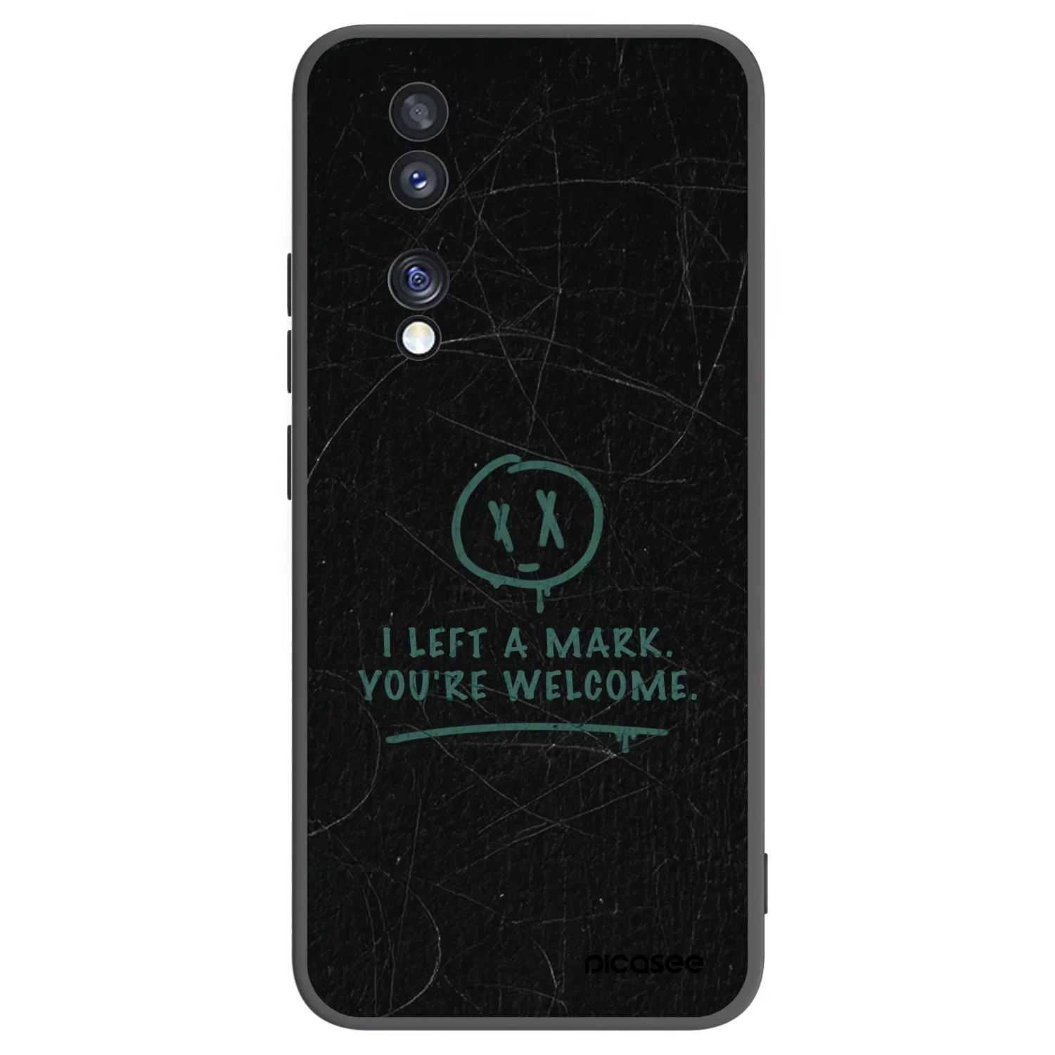 Picasee Μαύρη θήκη σιλικόνης για Honor 70 - LEFT A MARK