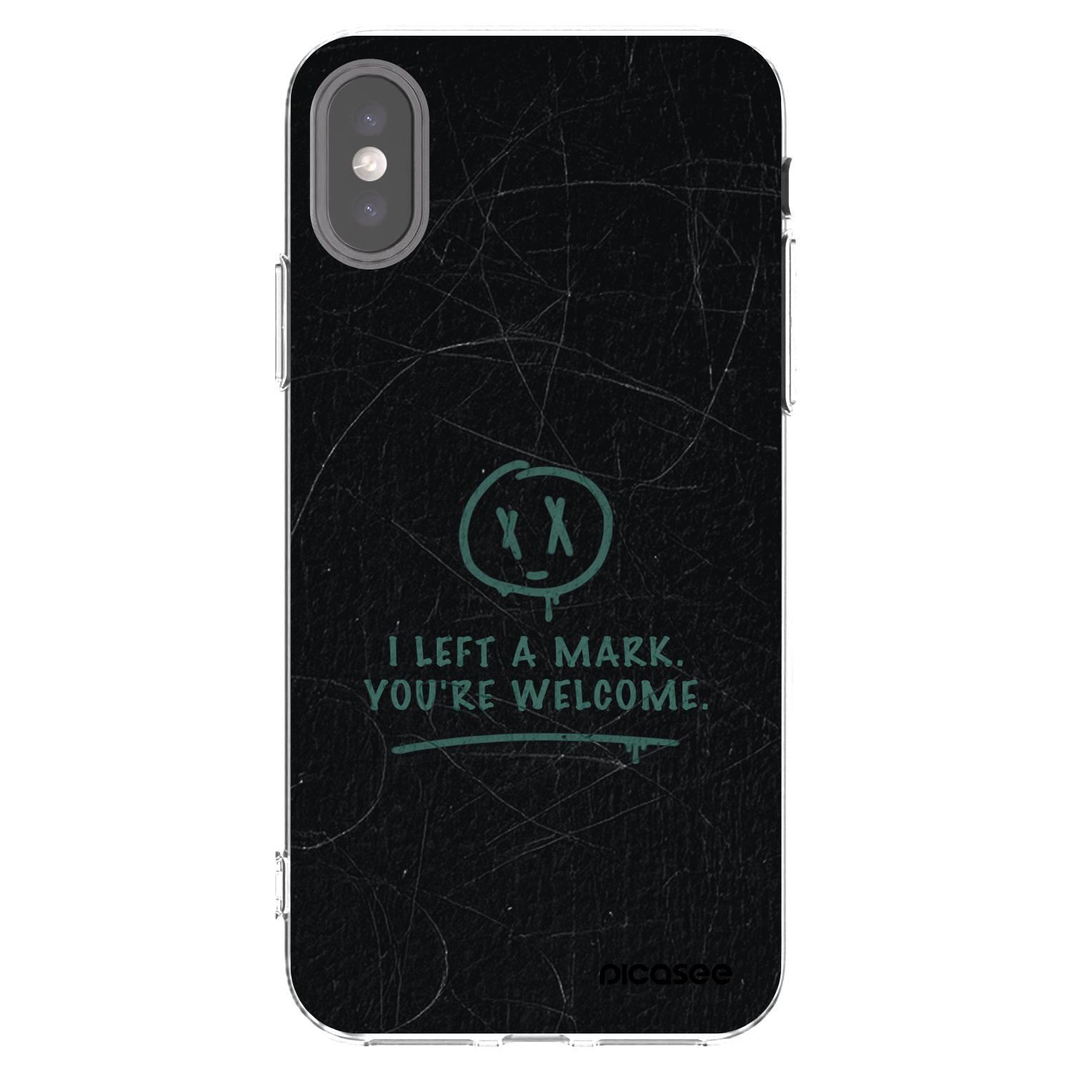 Picasee διαφανής θήκη σιλικόνης Apple iPhone X/XS - LEFT A MARK
