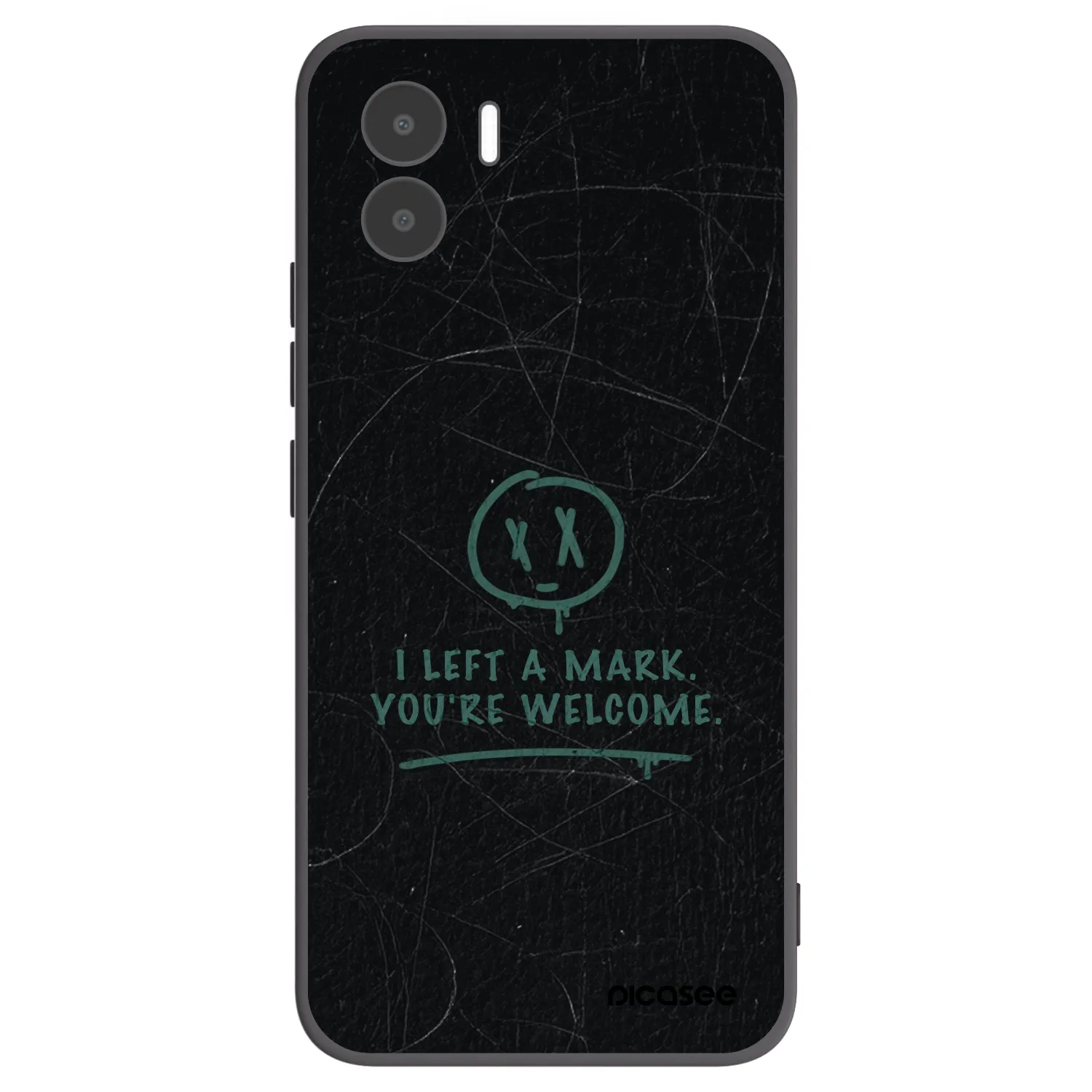 Picasee Μαύρη θήκη σιλικόνης για Xiaomi Redmi A1 - LEFT A MARK