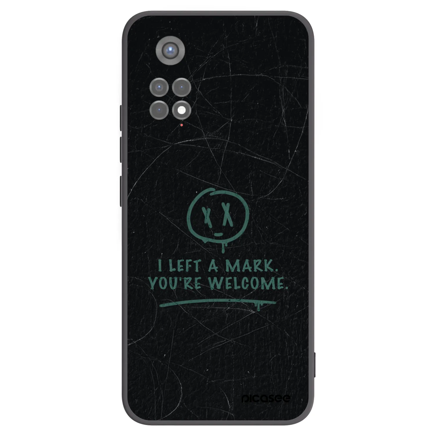 Picasee Μαύρη θήκη σιλικόνης για Xiaomi Redmi Note 11S 5G - LEFT A MARK