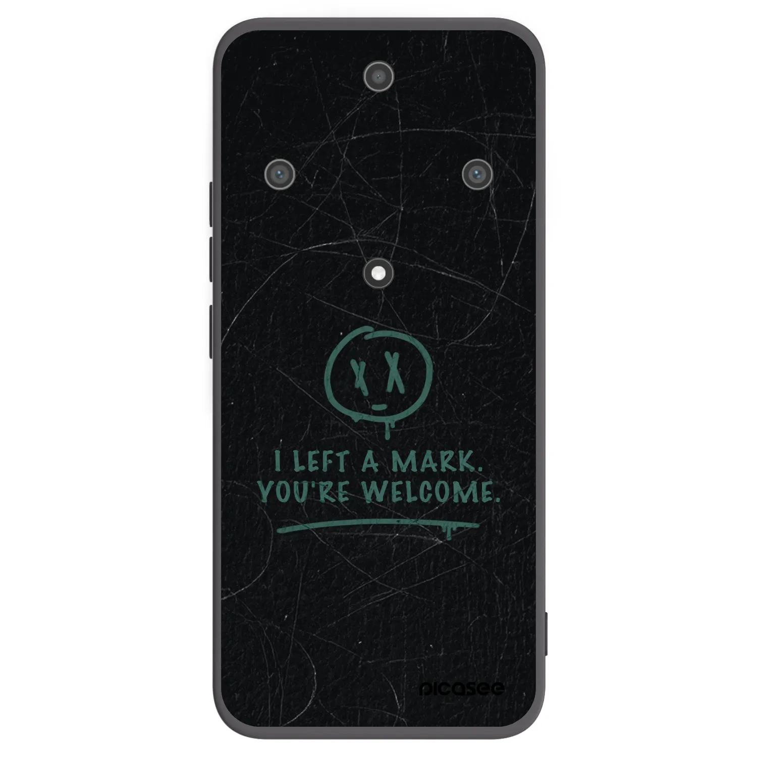 Picasee Μαύρη θήκη σιλικόνης για Honor Magic5 Lite 5G - LEFT A MARK