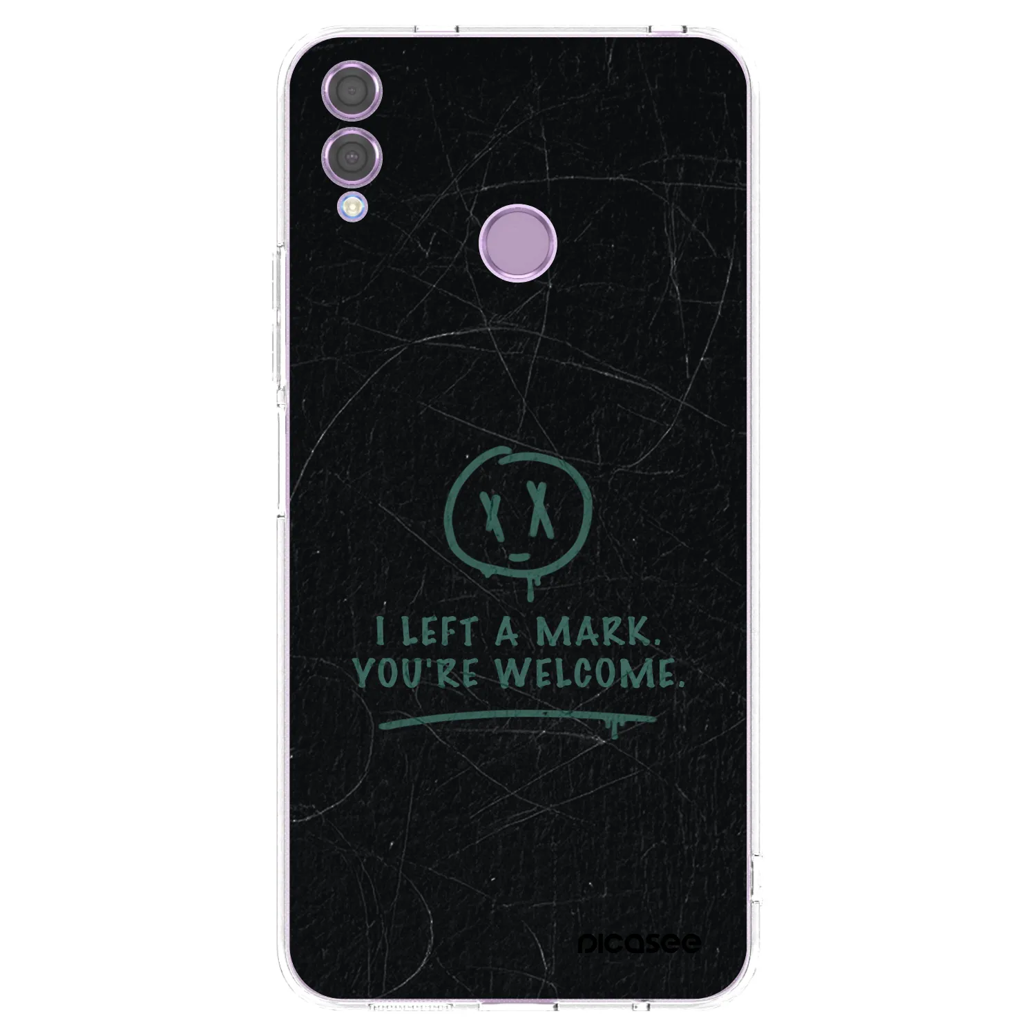 Picasee διαφανής θήκη σιλικόνης Honor 8X - LEFT A MARK