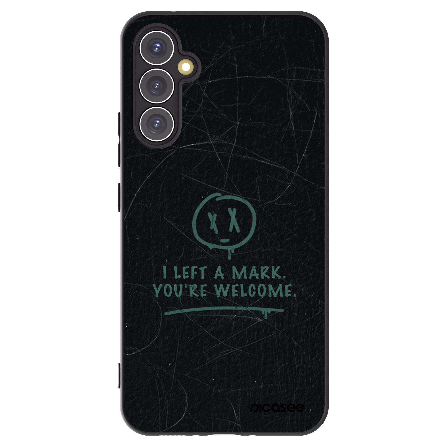 Picasee Μαύρη θήκη σιλικόνης για Samsung Galaxy A34 5G A346B - LEFT A MARK