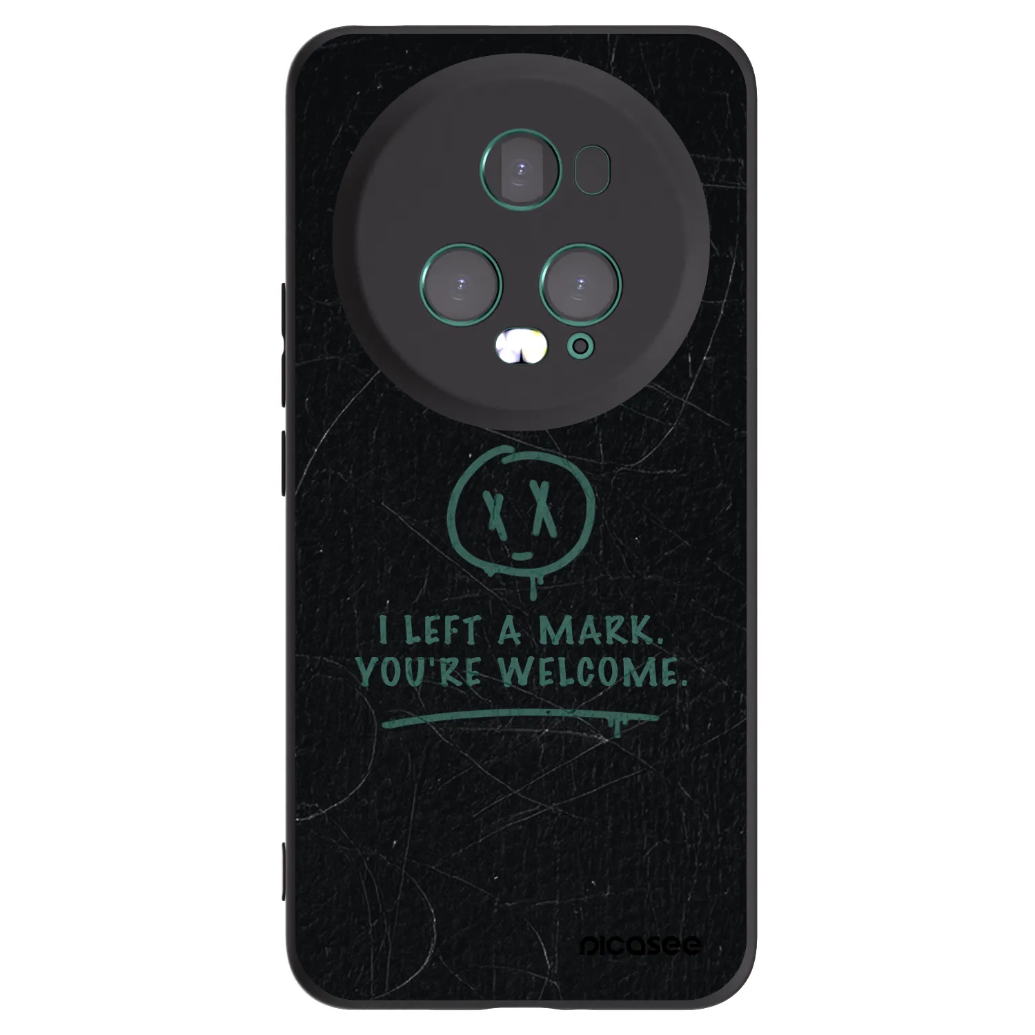 Picasee Μαύρη θήκη σιλικόνης για Honor Magic5 Pro - LEFT A MARK