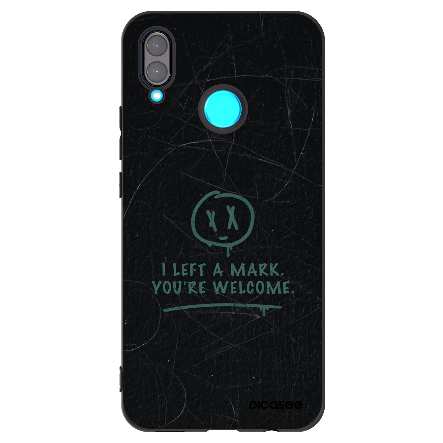 Picasee Μαύρη θήκη σιλικόνης για Huawei Nova 3i - LEFT A MARK