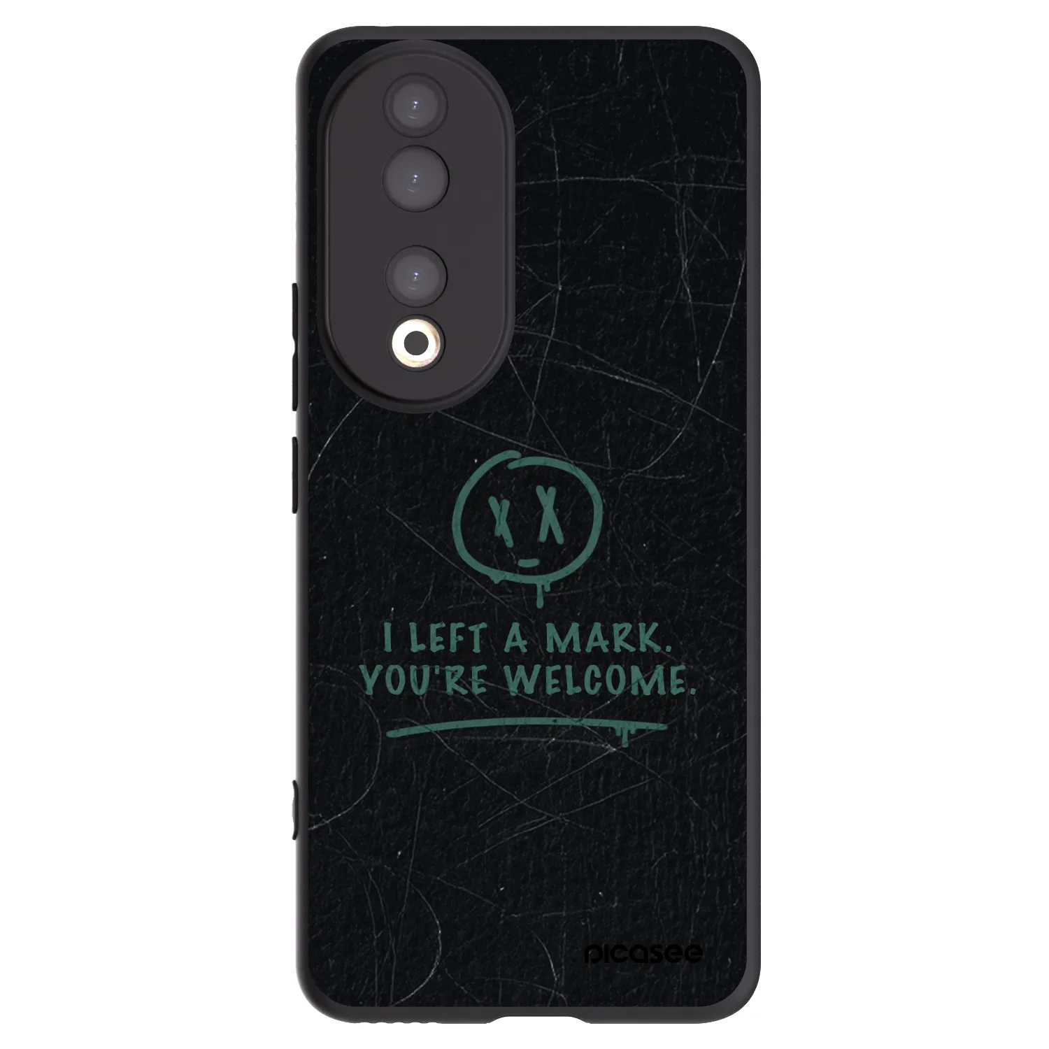 Picasee Μαύρη θήκη σιλικόνης για Honor 90 5G - LEFT A MARK