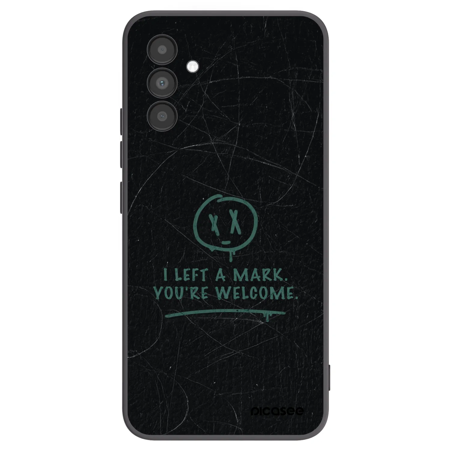 Picasee Μαύρη θήκη σιλικόνης για Samsung Galaxy A04s A047F - LEFT A MARK