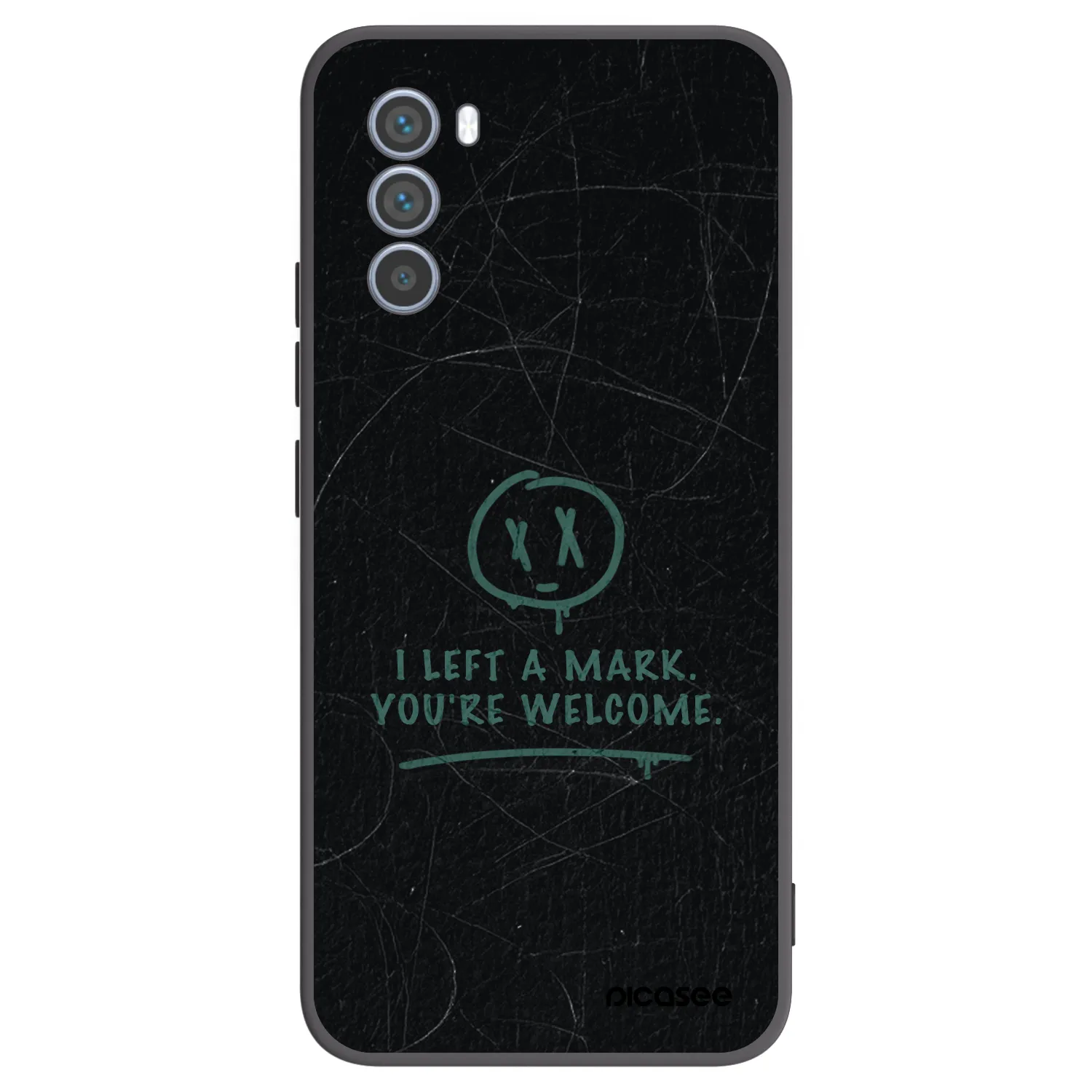 Picasee Μαύρη θήκη σιλικόνης για Motorola Moto G62 - LEFT A MARK