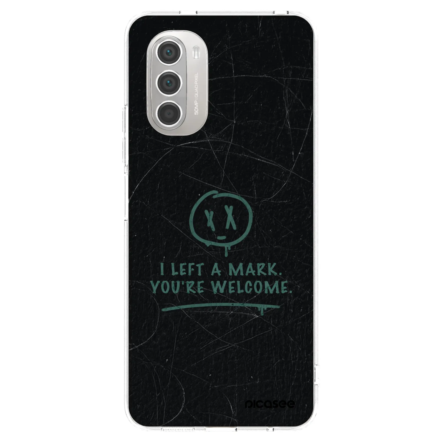 Picasee διαφανής θήκη σιλικόνης Motorola Moto G51 - LEFT A MARK