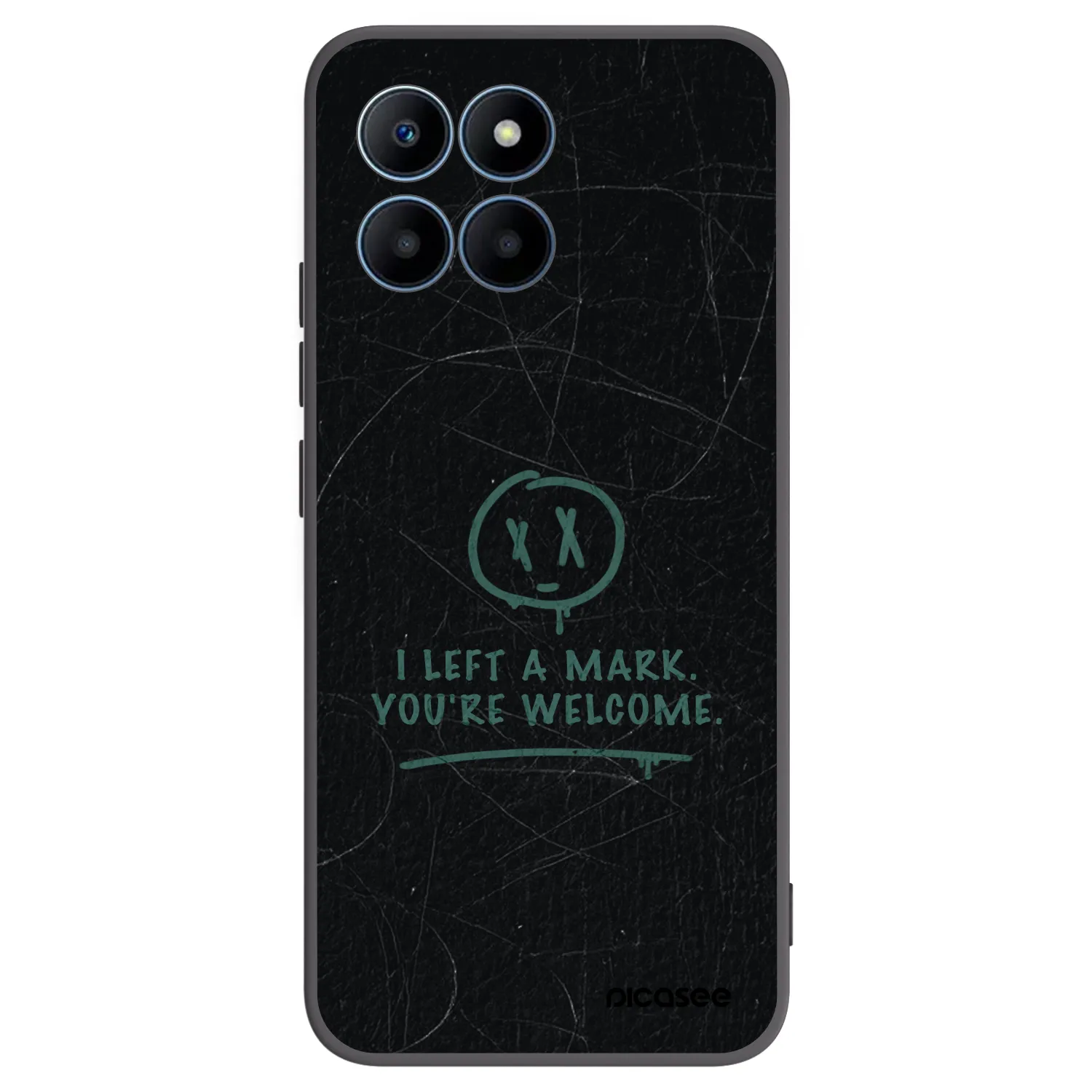 Picasee Μαύρη θήκη σιλικόνης για Honor 70 Lite - LEFT A MARK
