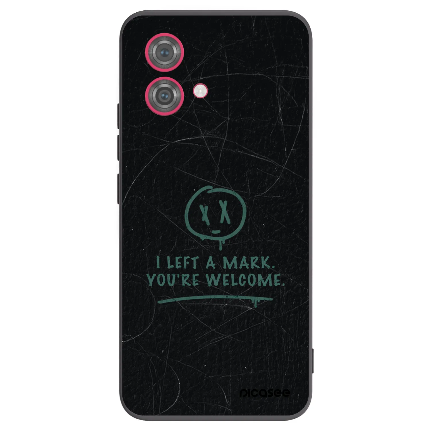 Picasee Μαύρη θήκη σιλικόνης για Motorola Moto G84 5G - LEFT A MARK