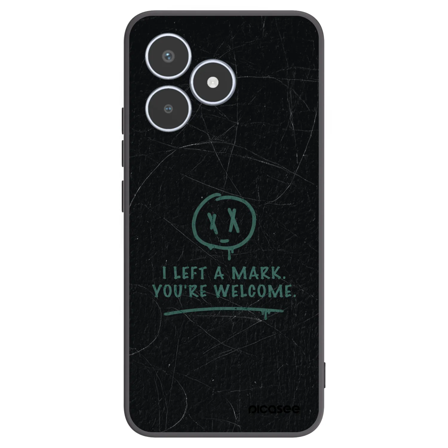 Picasee Μαύρη θήκη σιλικόνης για Realme C53 - LEFT A MARK