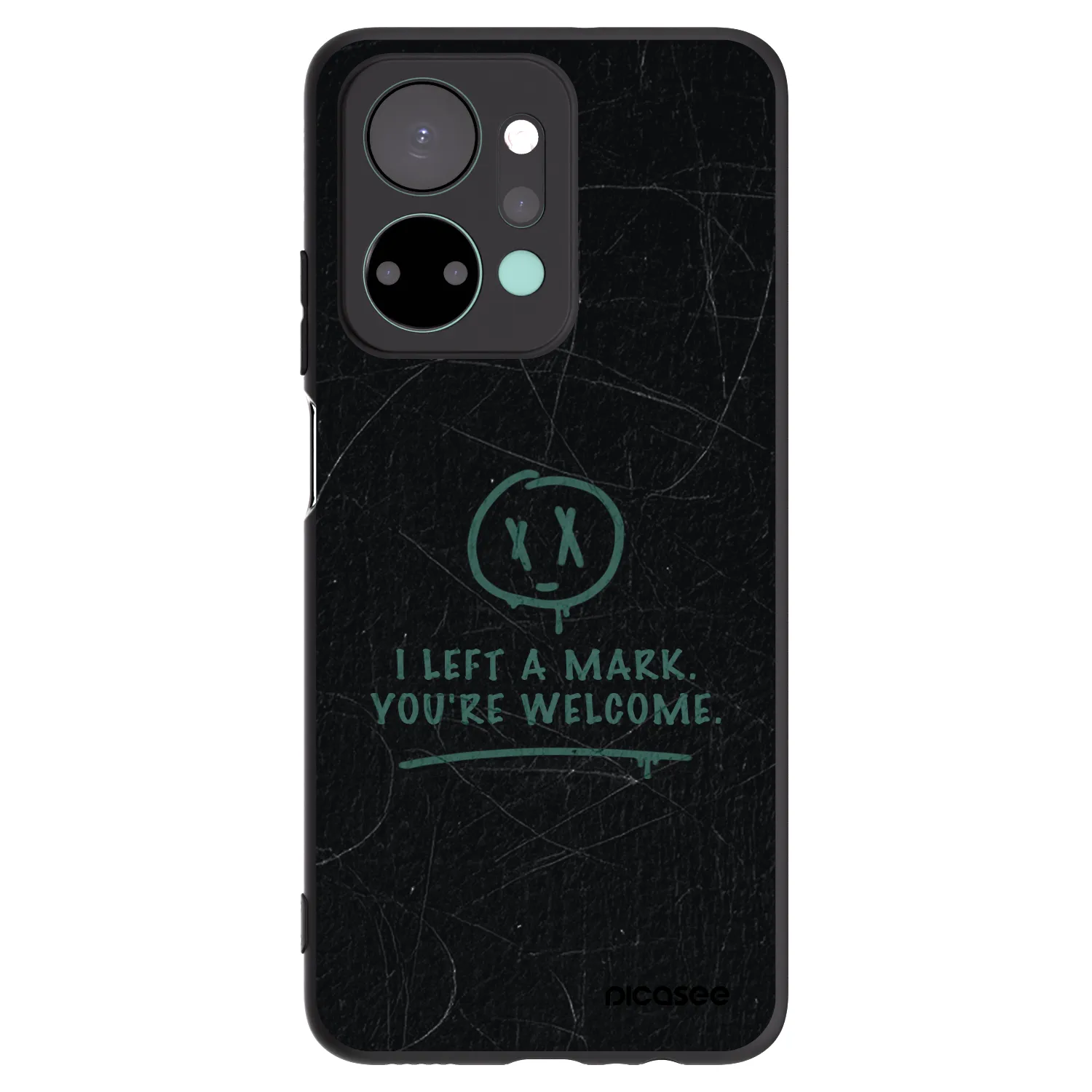 Picasee Μαύρη θήκη σιλικόνης για Honor X7a - LEFT A MARK