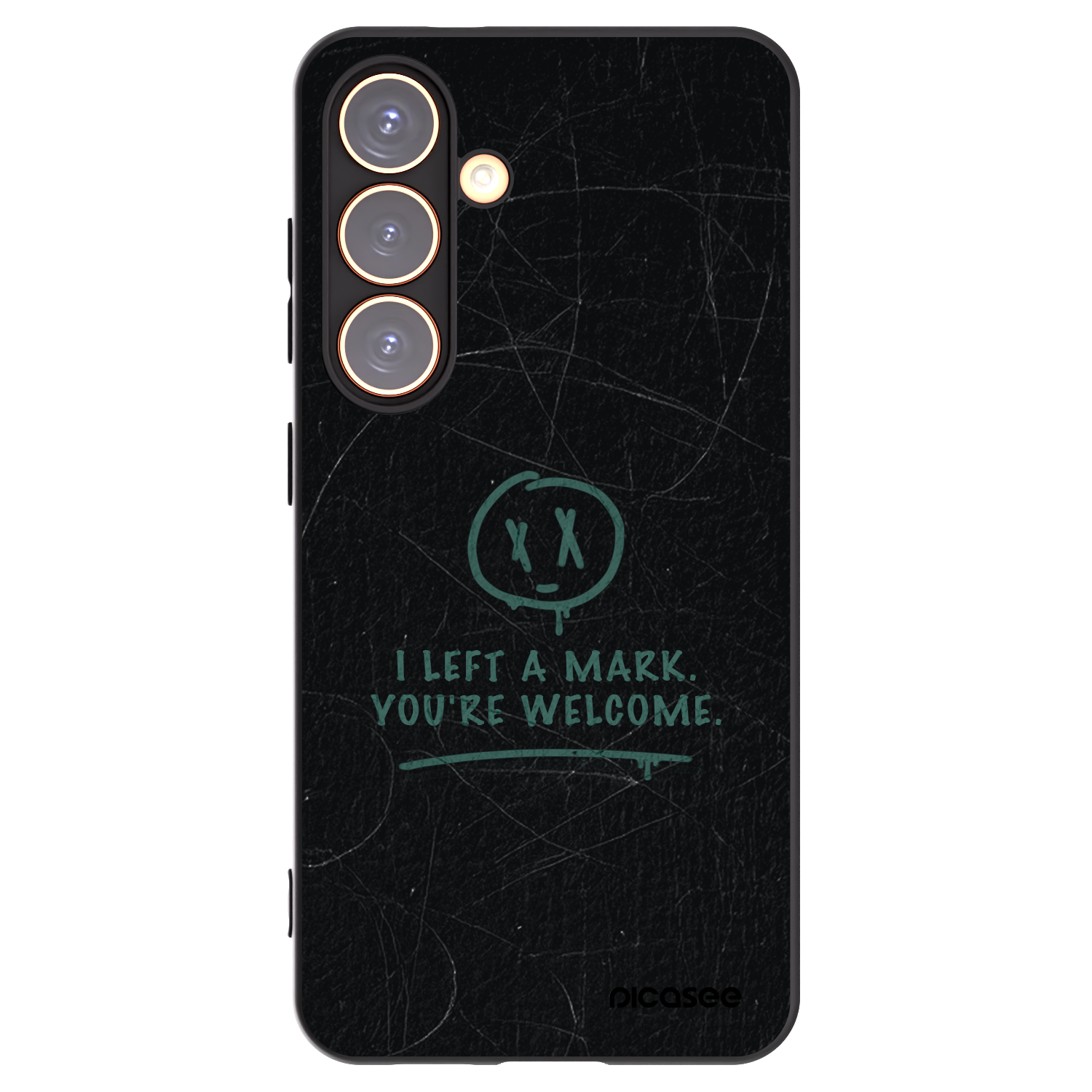 Picasee Μαύρη θήκη σιλικόνης για Samsung Galaxy S24 S921B 5G - LEFT A MARK