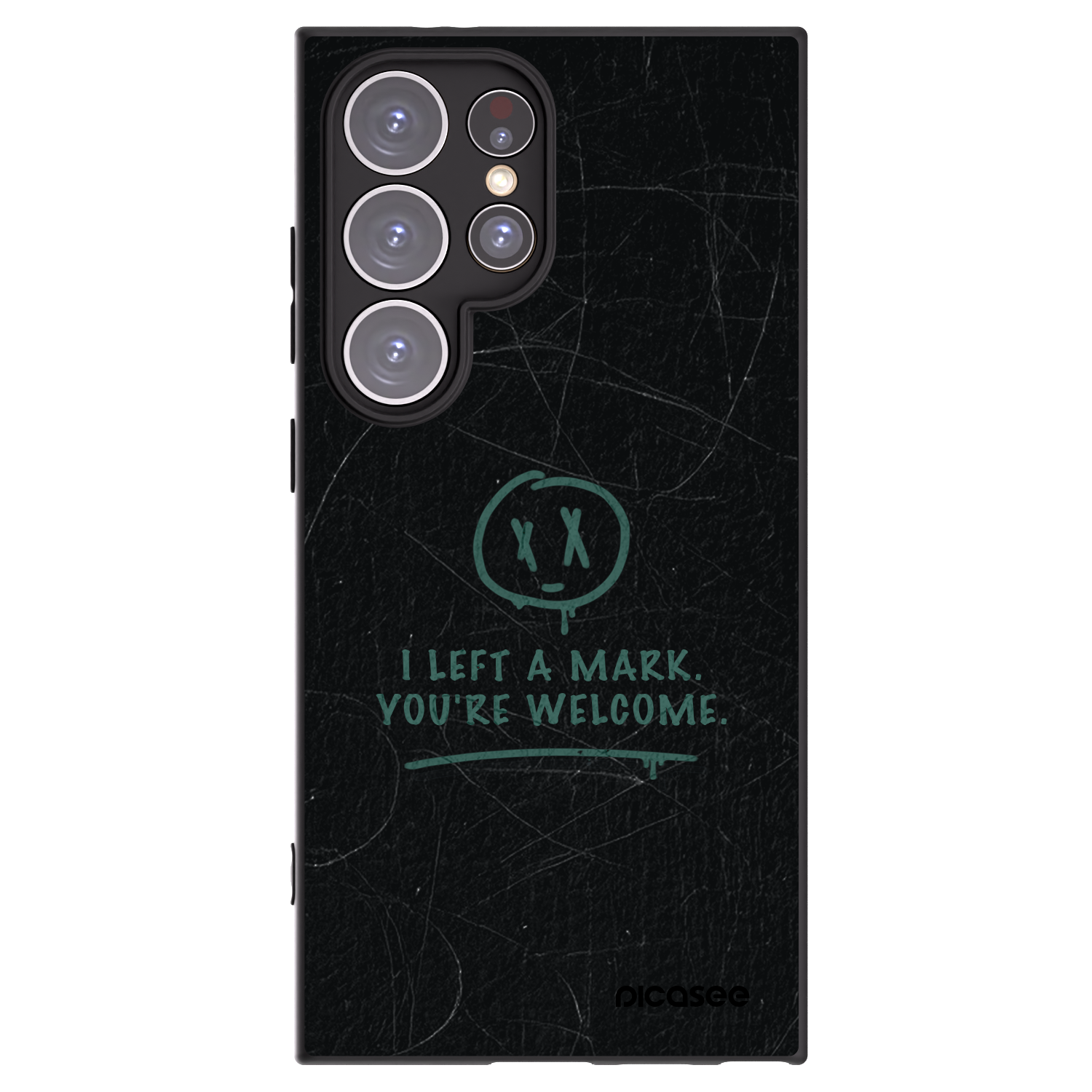 Picasee Μαύρη θήκη σιλικόνης για Samsung Galaxy S24 Ultra S928B 5G - LEFT A MARK