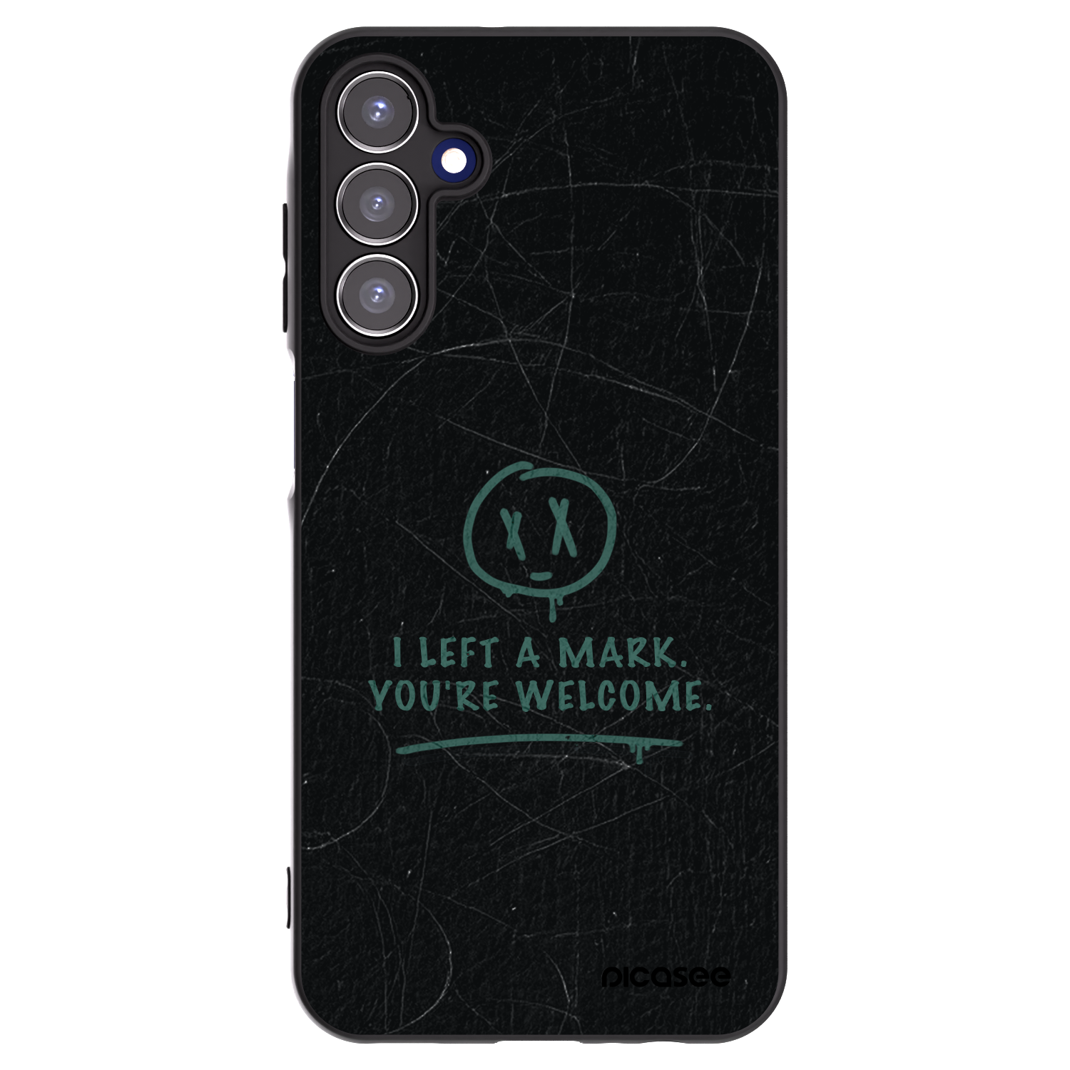 Picasee Μαύρη θήκη σιλικόνης για Samsung Galaxy A15 A155F 4G - LEFT A MARK