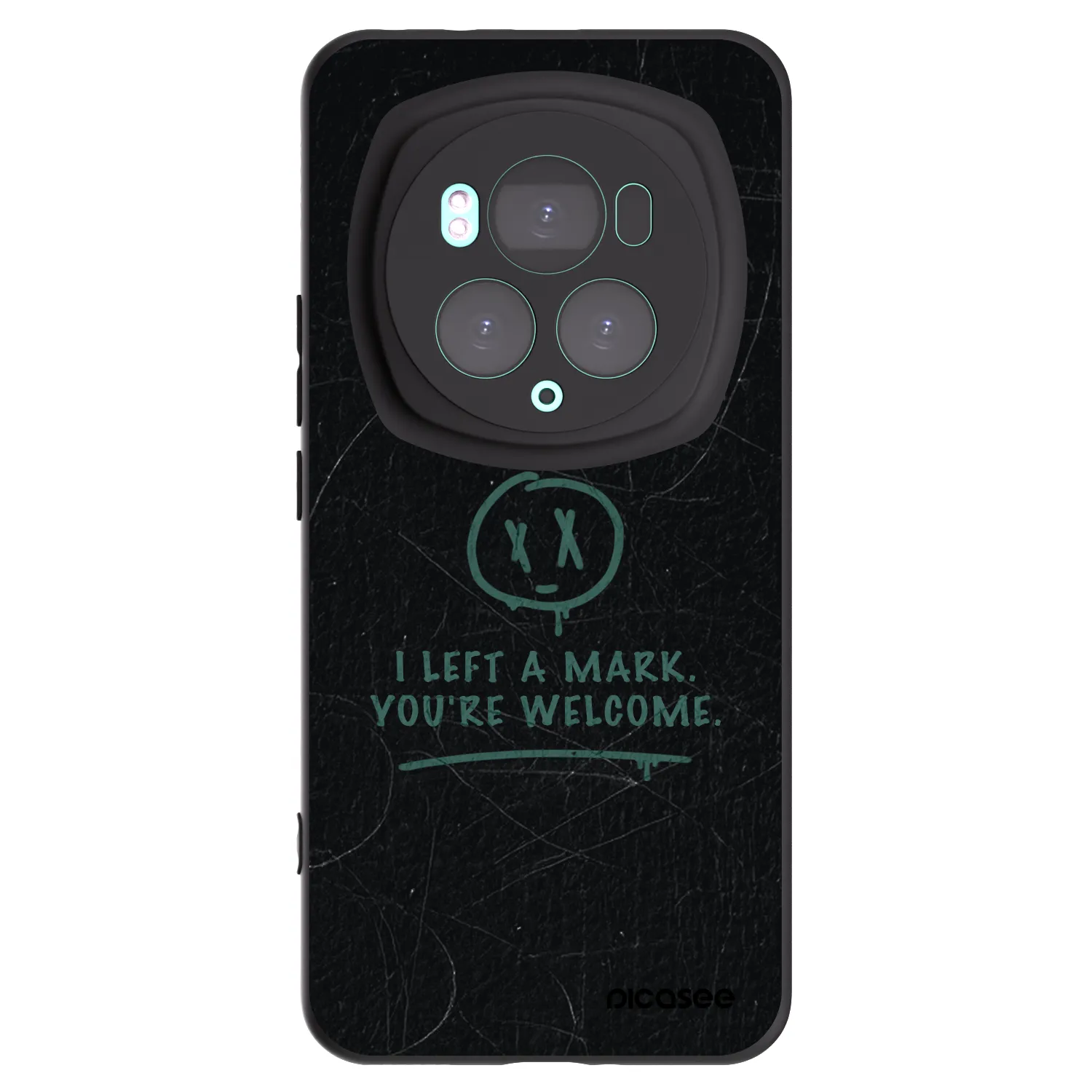 Picasee Μαύρη θήκη σιλικόνης για Honor Magic6 Pro - LEFT A MARK