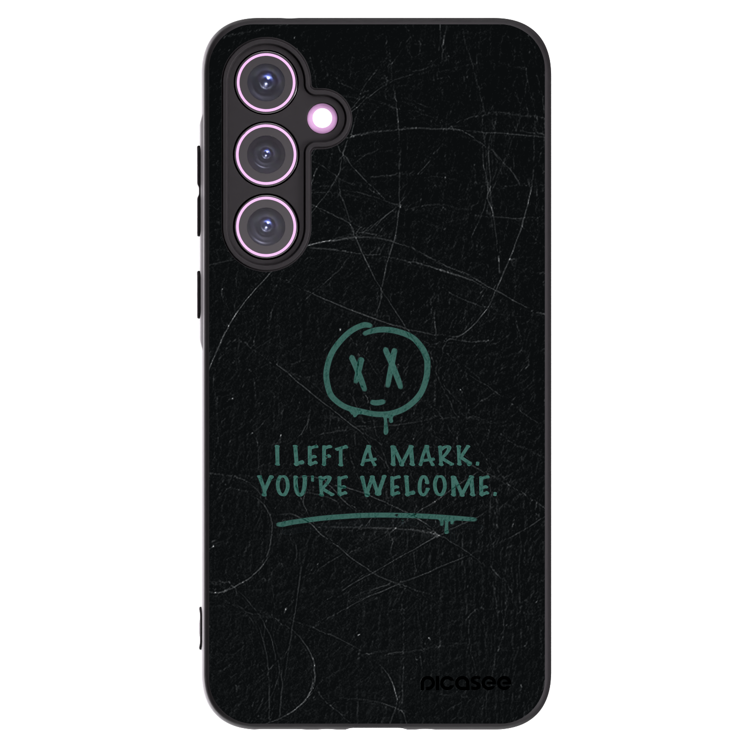 Picasee Μαύρη θήκη σιλικόνης για Samsung Galaxy A35 5G A356B - LEFT A MARK