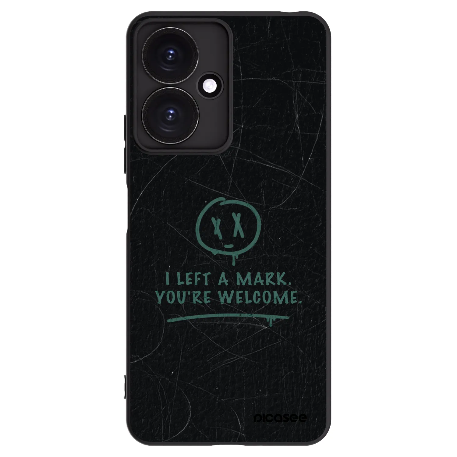 Picasee Μαύρη θήκη σιλικόνης για Xiaomi Redmi 13C 5G - LEFT A MARK