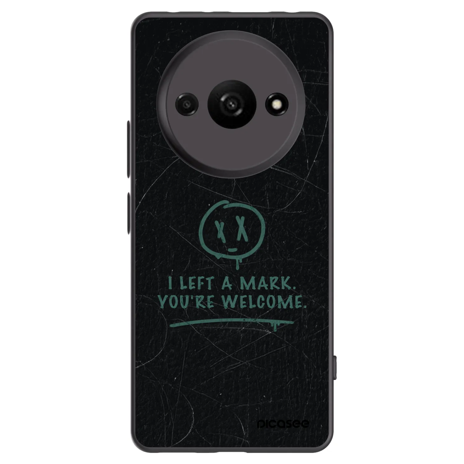 Picasee Μαύρη θήκη σιλικόνης για Xiaomi Redmi A3 - LEFT A MARK