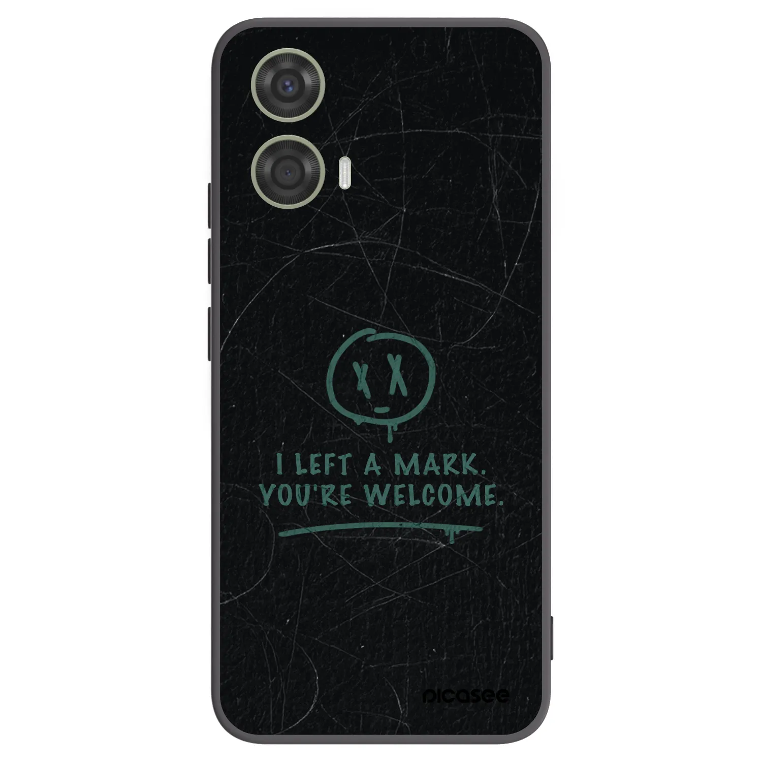 Picasee Μαύρη θήκη σιλικόνης για Motorola Moto G24 - LEFT A MARK