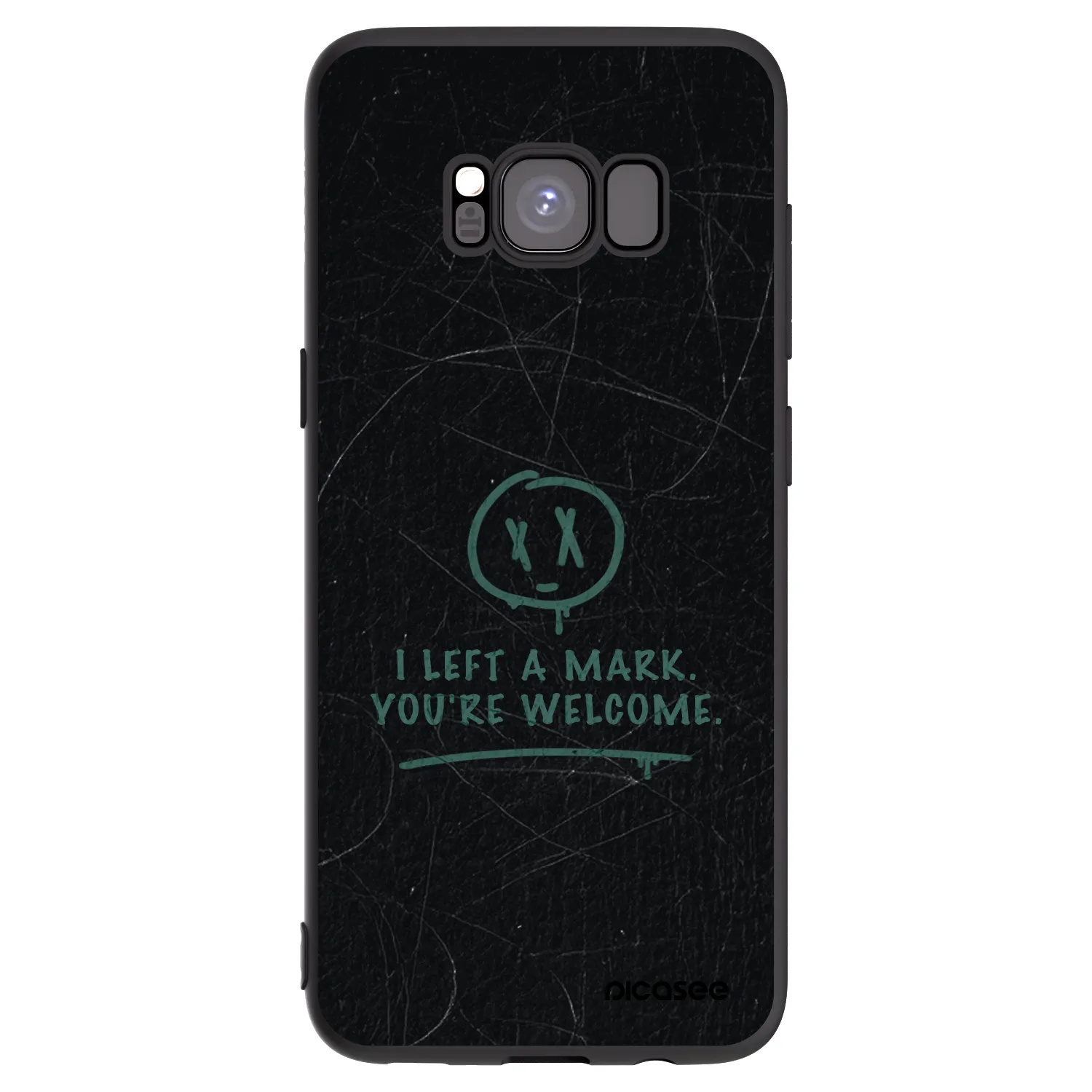 Picasee Μαύρη θήκη σιλικόνης για Samsung Galaxy S8 G950F - LEFT A MARK