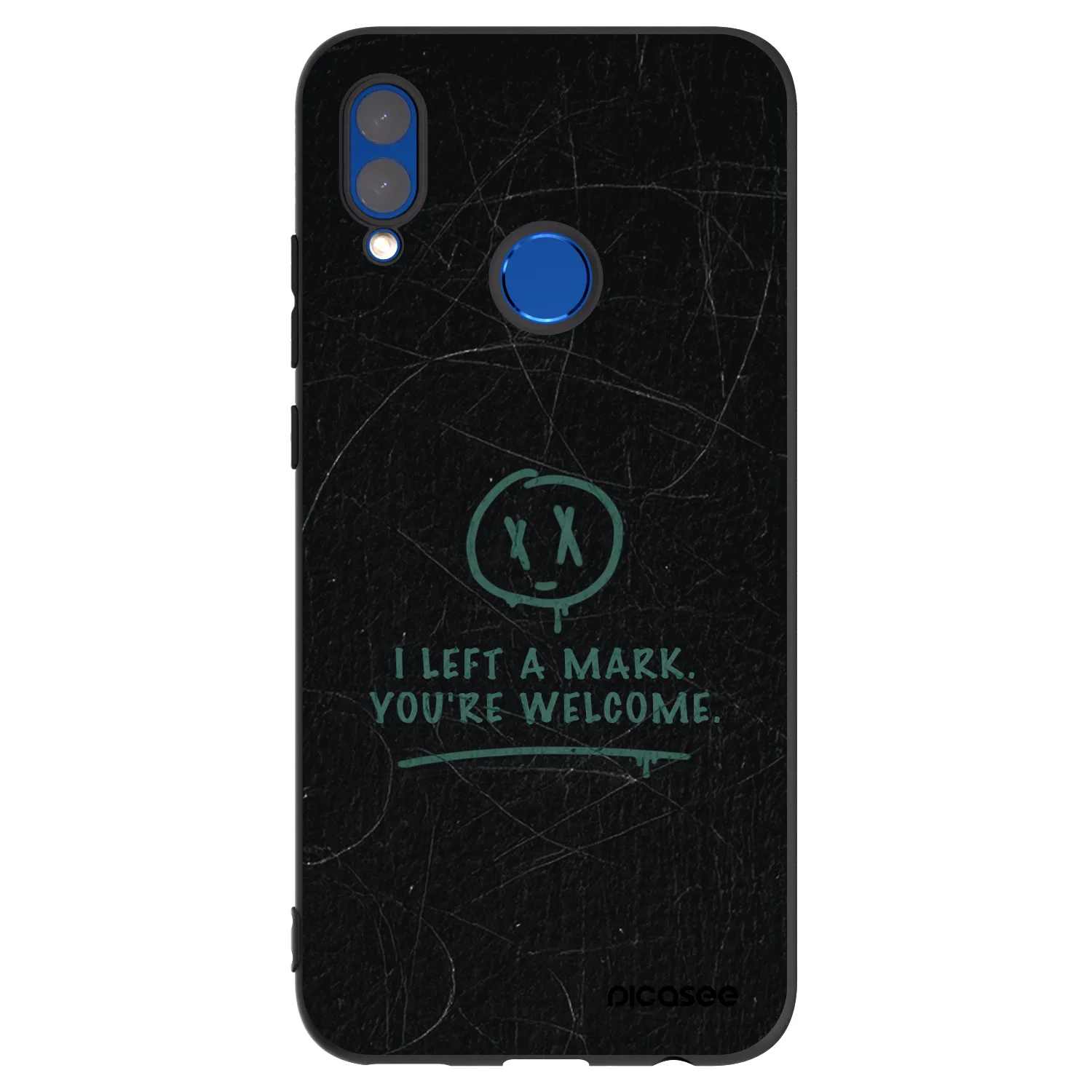 Picasee Μαύρη θήκη σιλικόνης για Honor 10 Lite - LEFT A MARK
