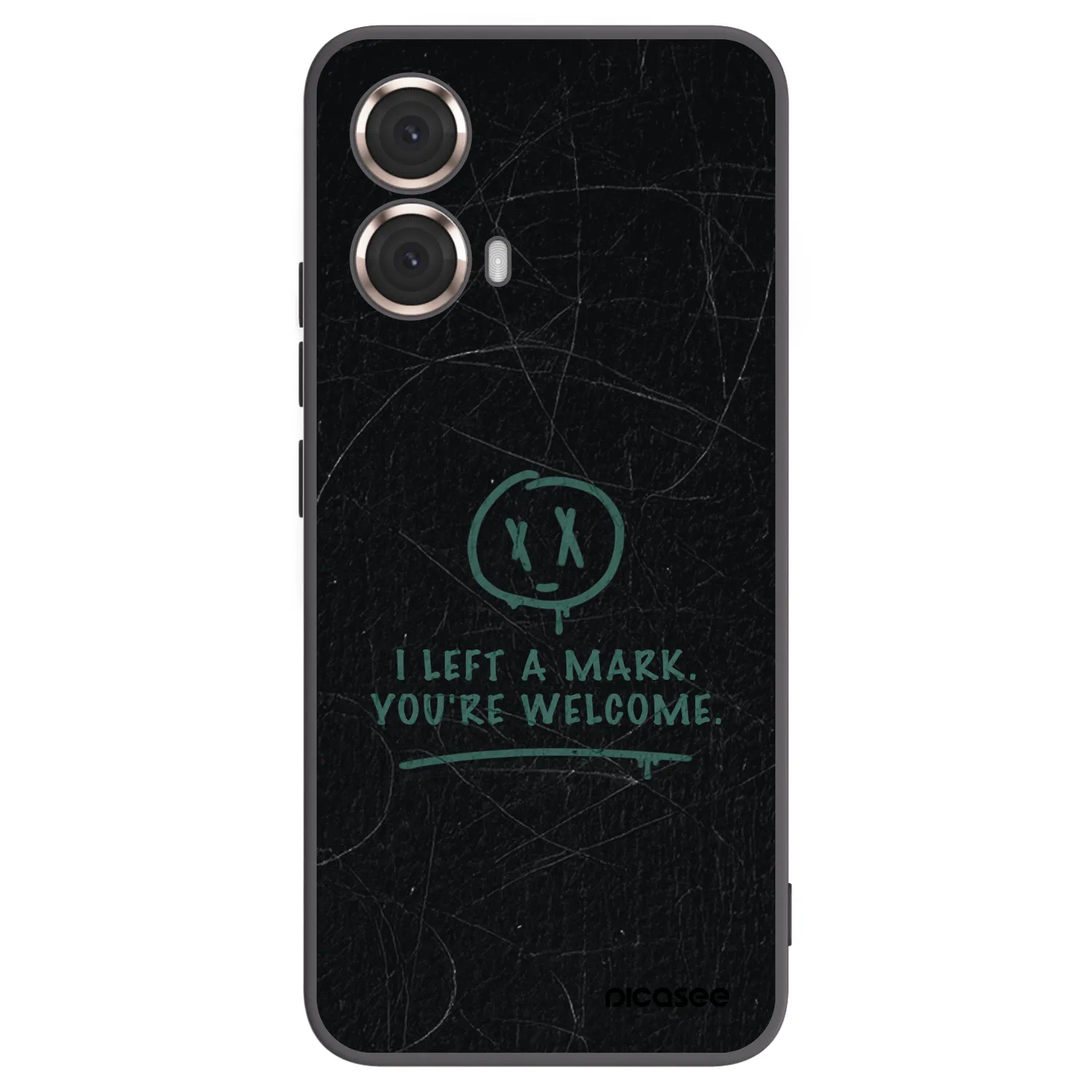 Picasee Μαύρη θήκη σιλικόνης για Motorola Moto G85 - LEFT A MARK