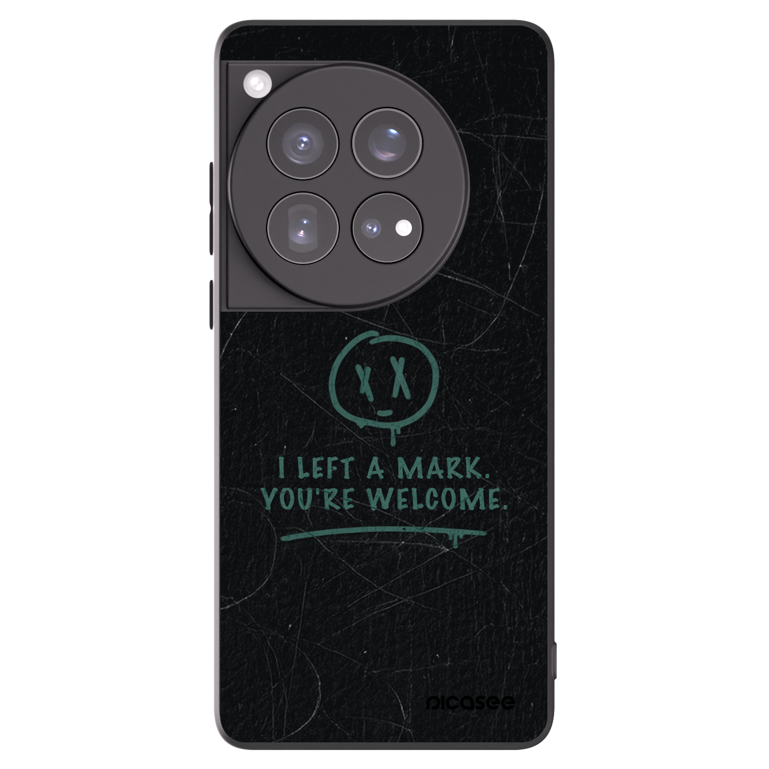 Picasee Μαύρη θήκη σιλικόνης για OnePlus 12 5G - LEFT A MARK