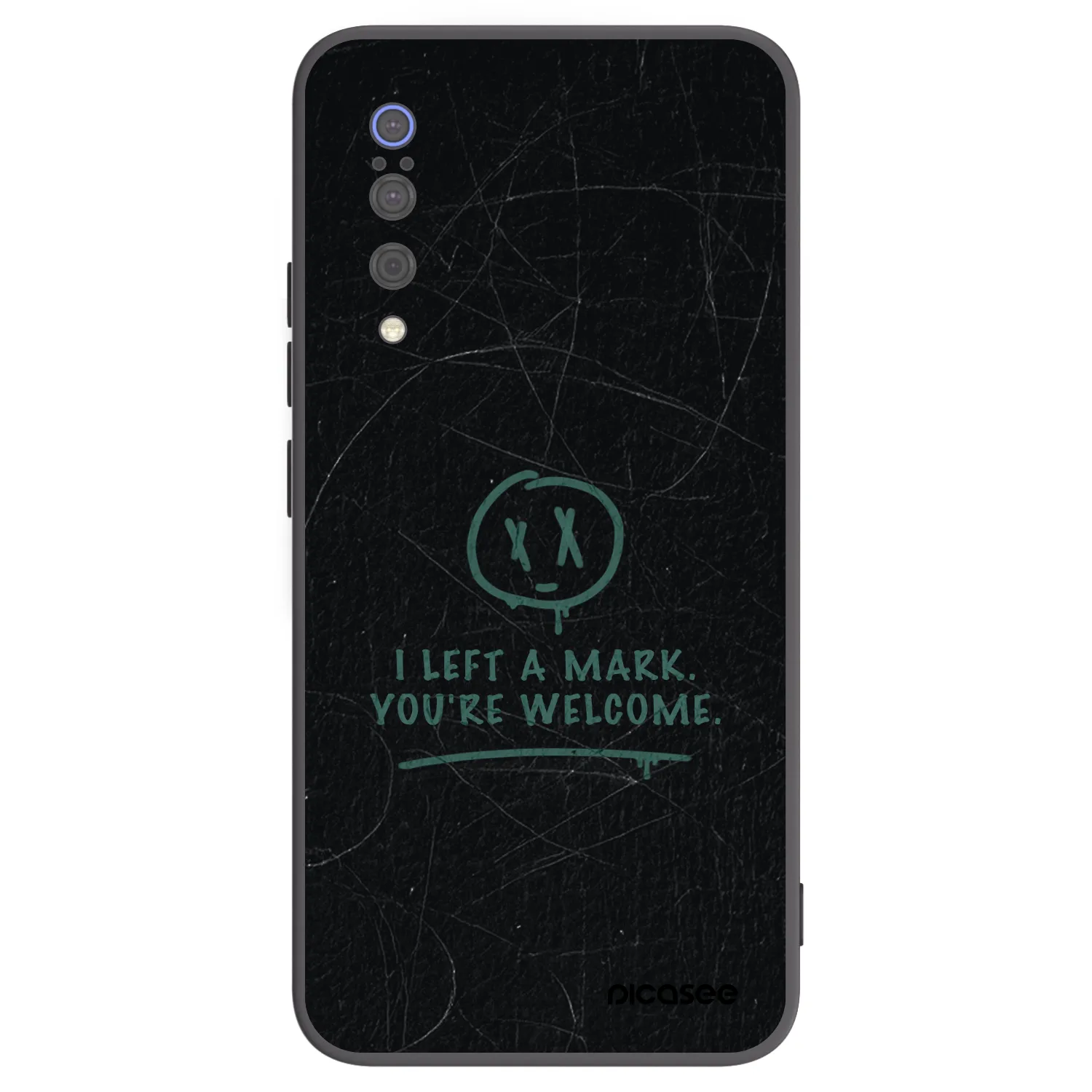 Picasee Μαύρη θήκη σιλικόνης για Xiaomi Mi 9 - LEFT A MARK