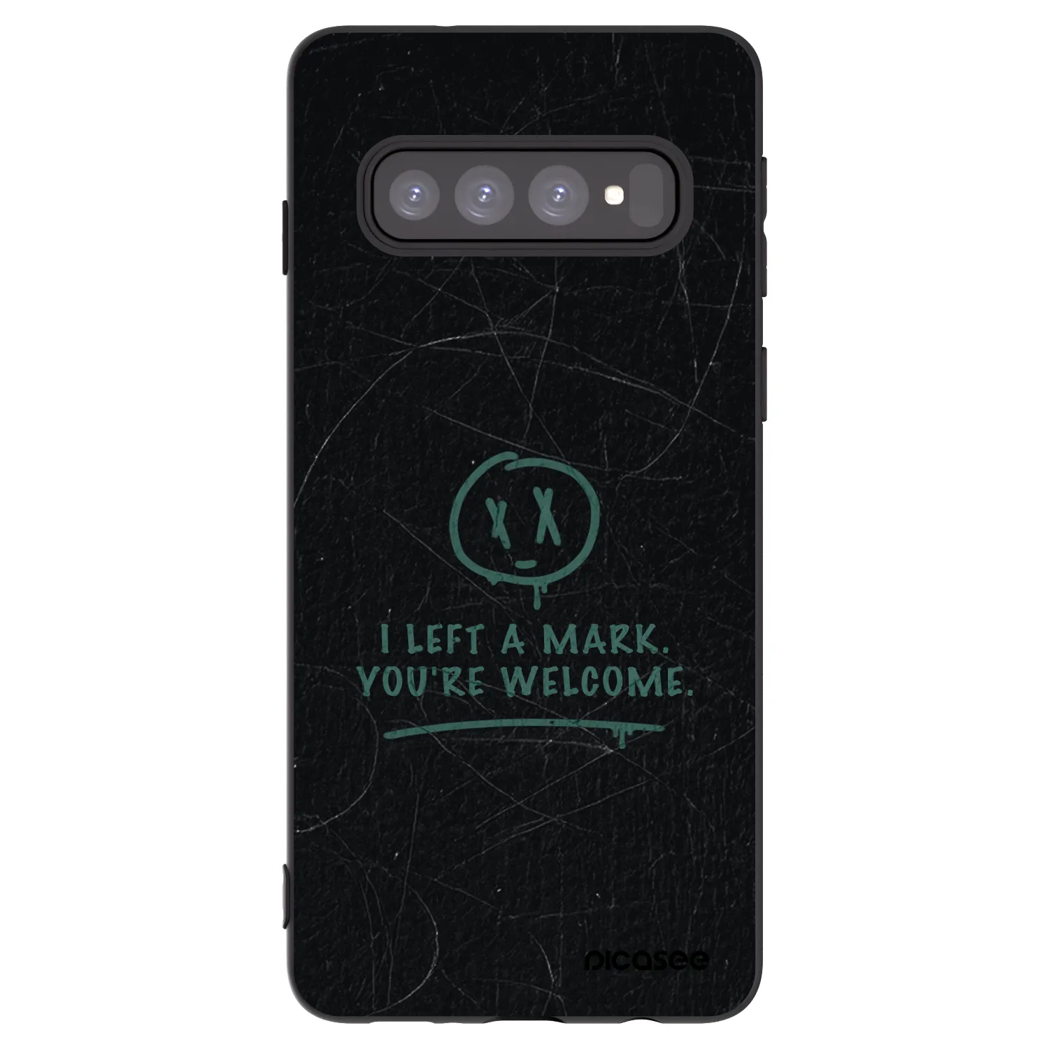Picasee Μαύρη θήκη σιλικόνης για Samsung Galaxy S10 G973 - LEFT A MARK