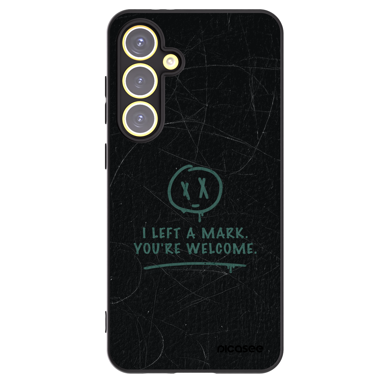 Picasee Μαύρη θήκη σιλικόνης για Samsung Galaxy S24 FE S721B - LEFT A MARK